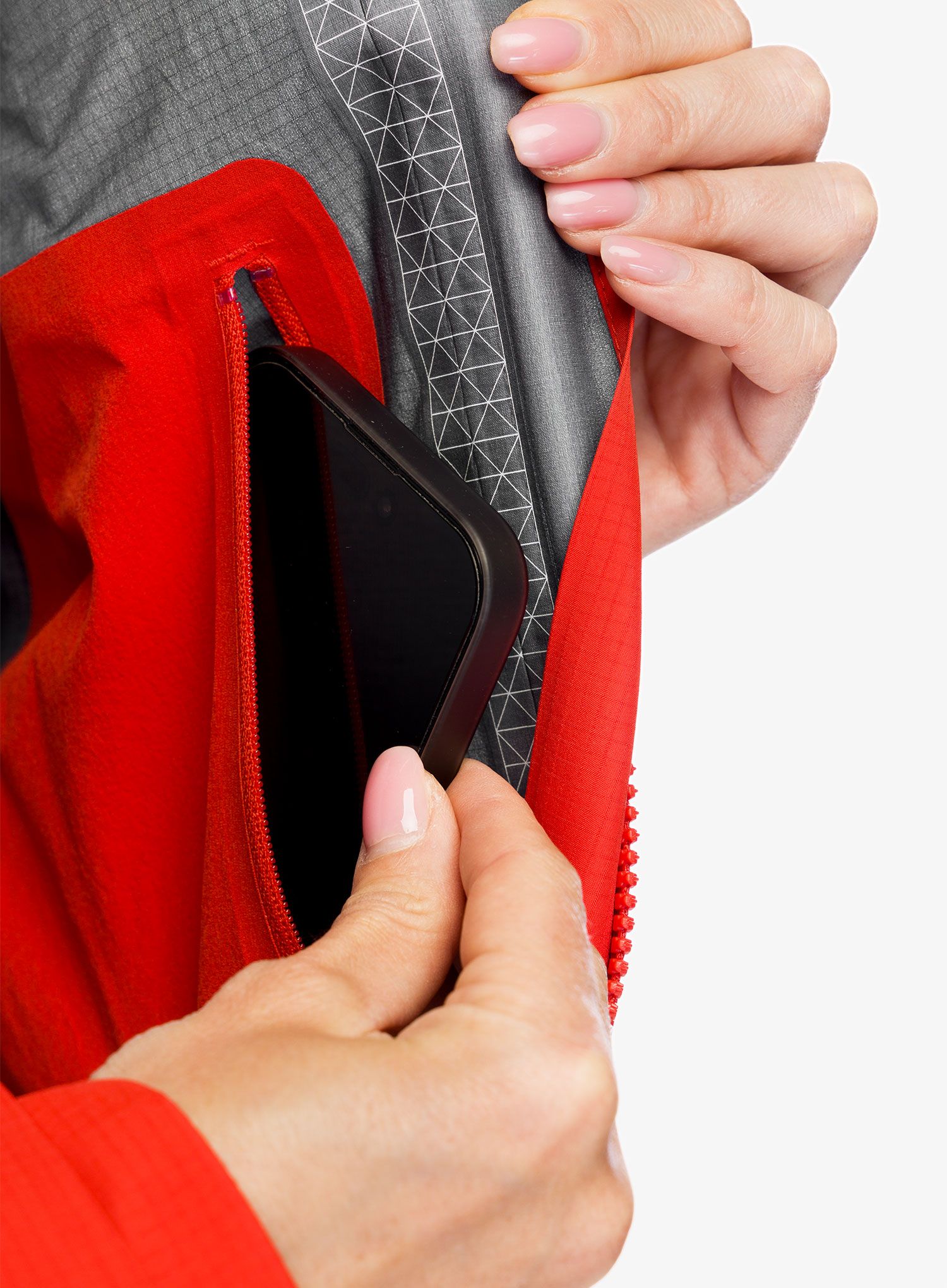 Dámská nepromokavá bunda s membránou Berghaus MTN Guide Alpine Pro Jacket - goji berry/haute red