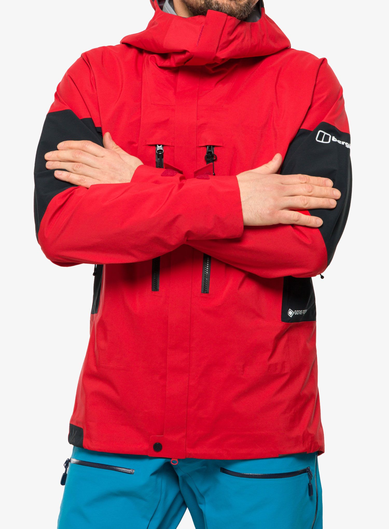 GORE TEX bunda Berghaus MTN Guide GTX Pro Jacket- goji berry/jet black