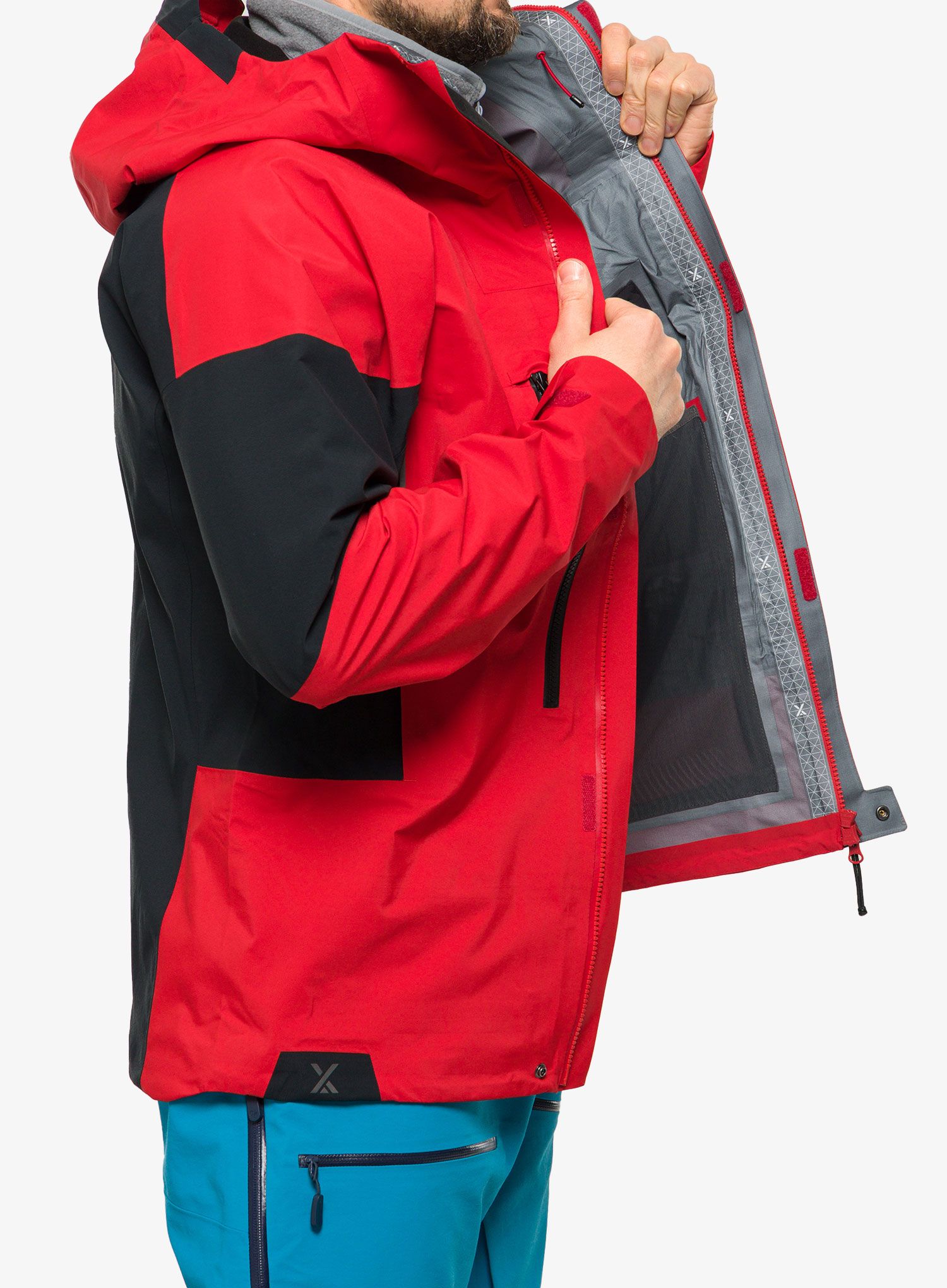 GORE TEX bunda Berghaus MTN Guide GTX Pro Jacket- goji berry/jet black