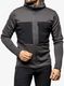 Fleece mikina pánská Berghaus MTN Guide MW Hoody- grey pinstripe/jet black