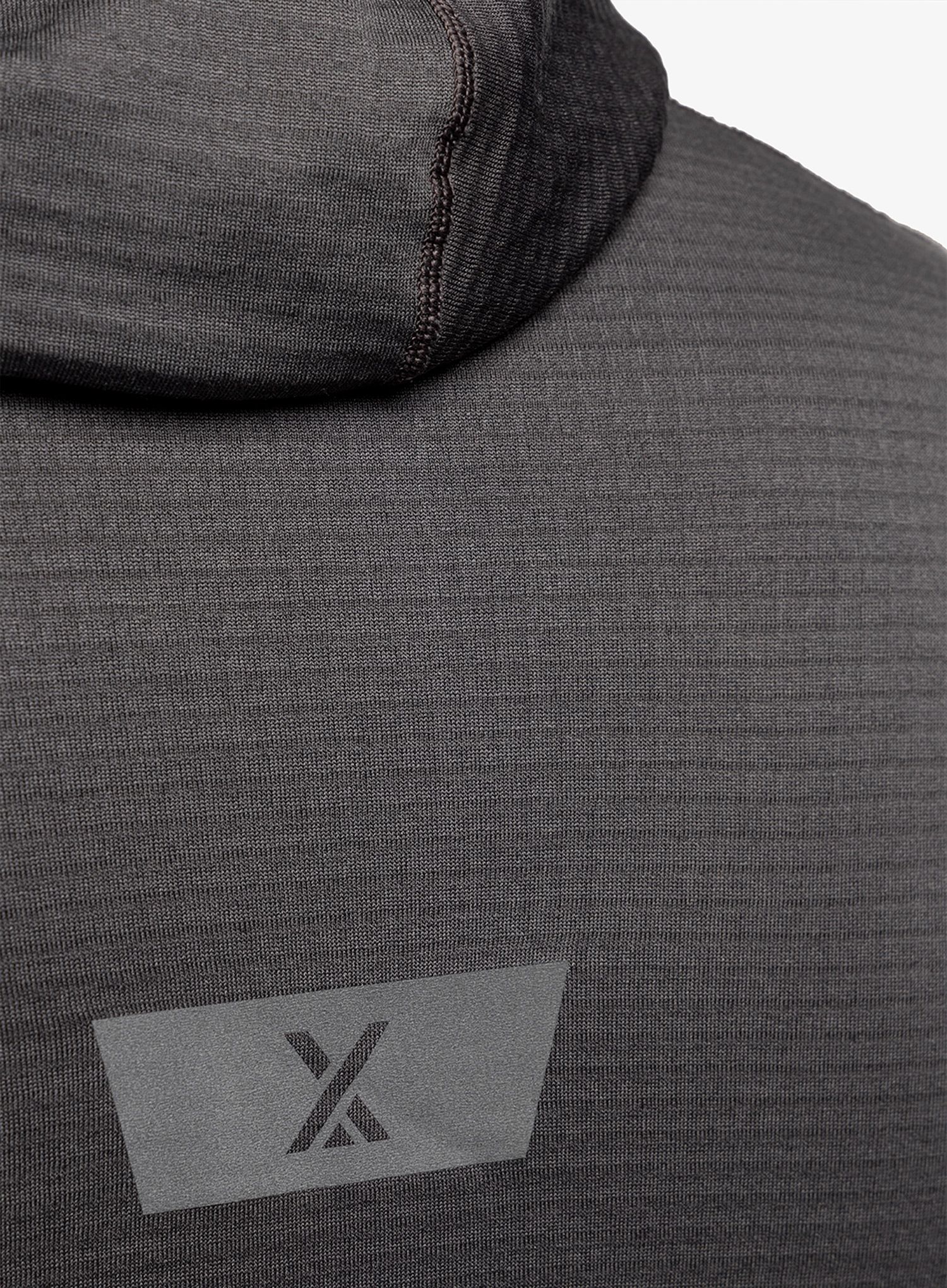 Fleece mikina pánská Berghaus MTN Guide MW Hoody- grey pinstripe/jet black