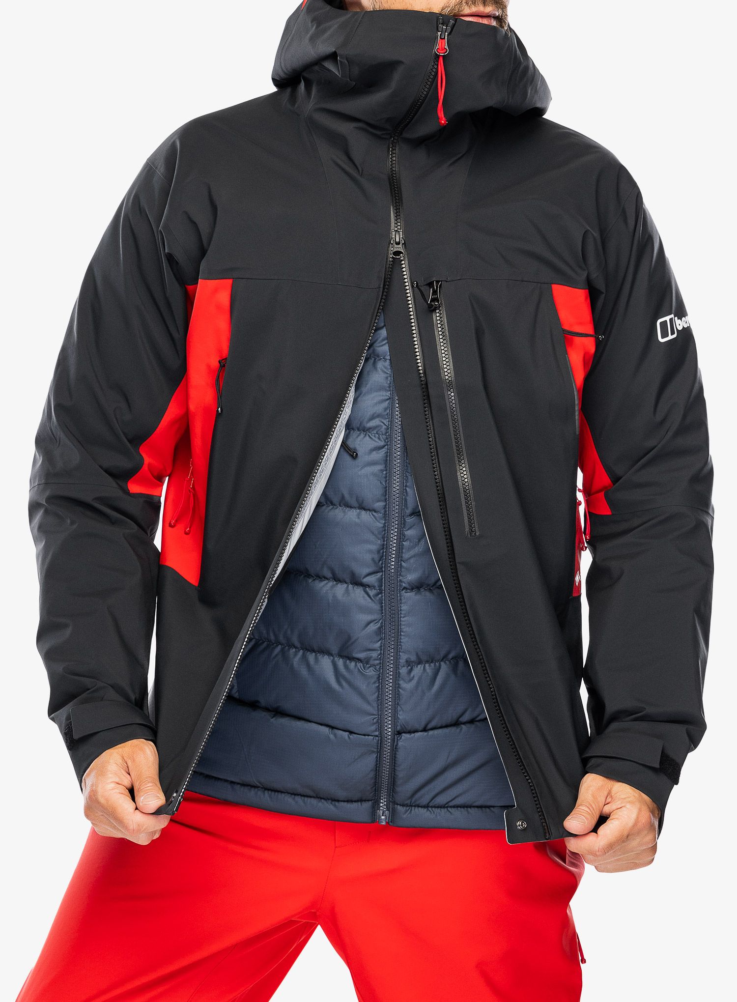 GORE TEX bunda Berghaus MTN Seeker GTX Jacket- jet black/goji berry