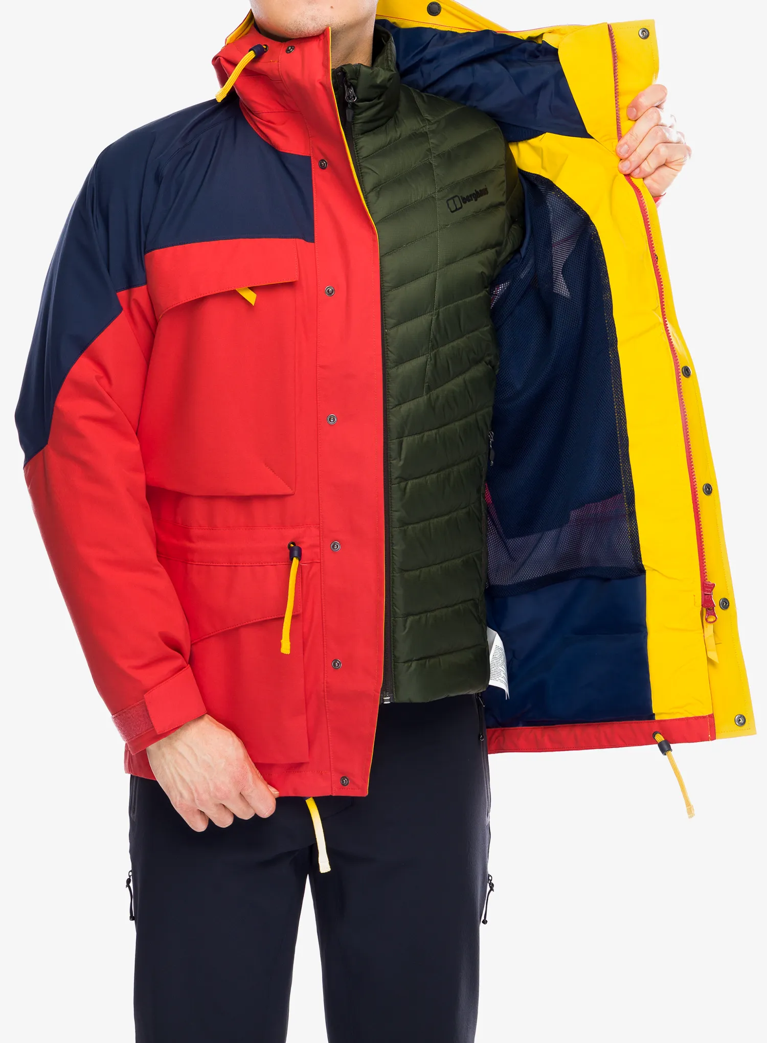 GORE TEX bunda Berghaus Mera Peak 2000 Jacket - mtn carmine/dusk/amber