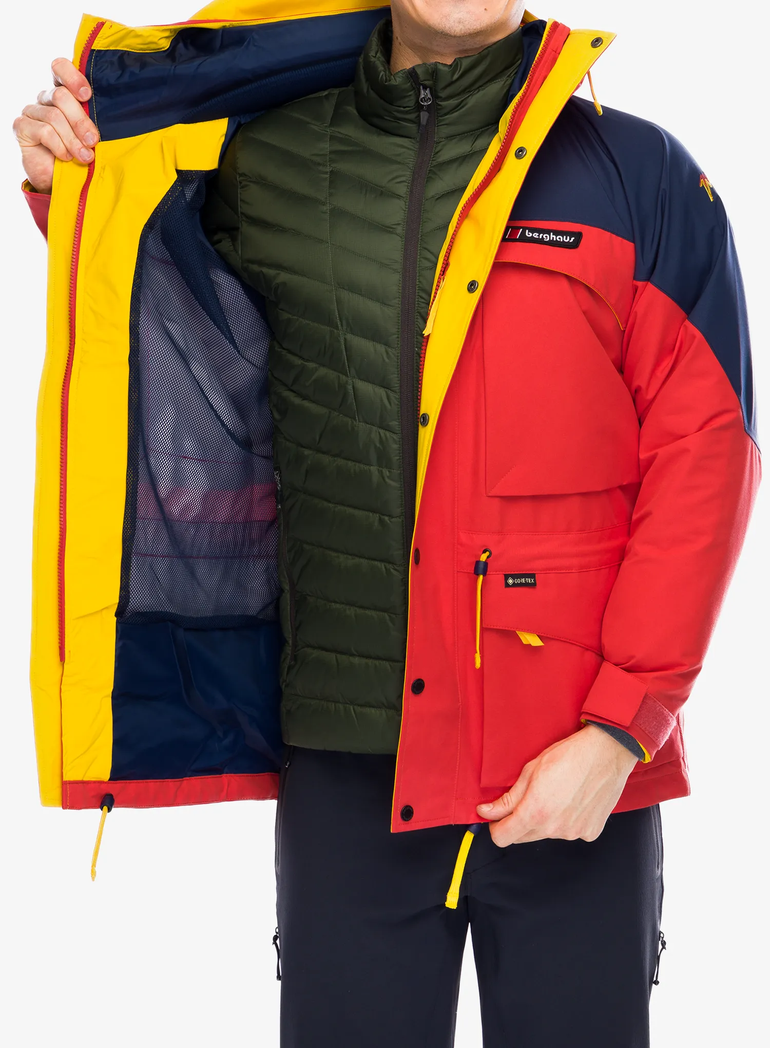 GORE TEX bunda Berghaus Mera Peak 2000 Jacket - mtn carmine/dusk/amber