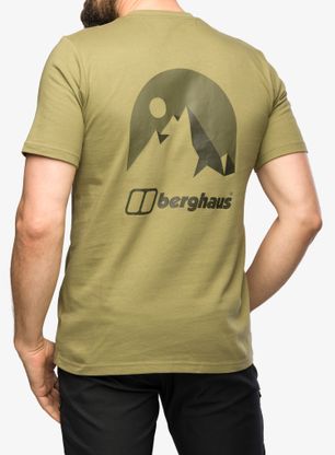 Tričko s potiskem Berghaus Mont Blanc MTN S/S Tee - am light green
