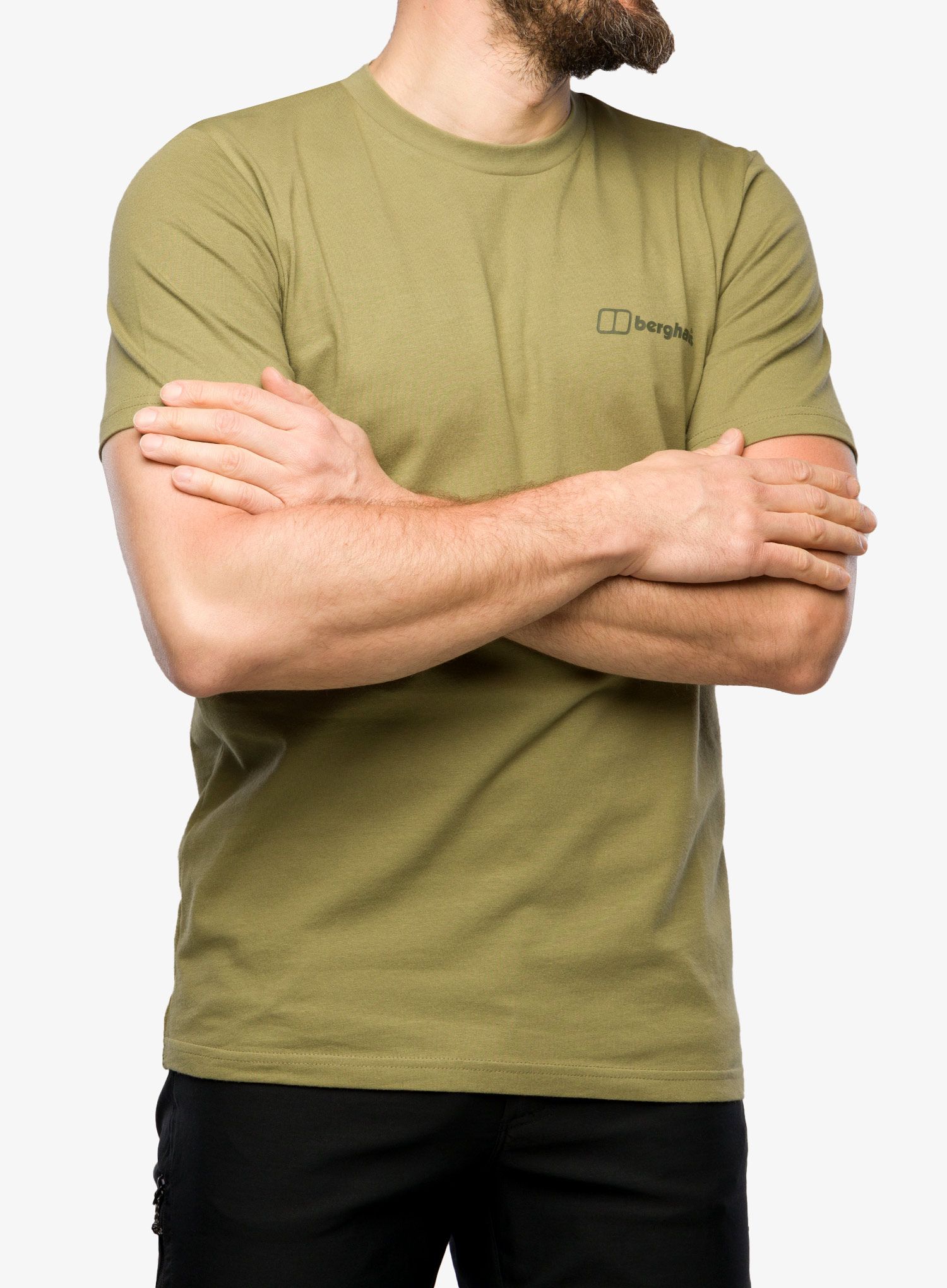Tričko s potiskem Berghaus Mont Blanc MTN S/S Tee - am light green