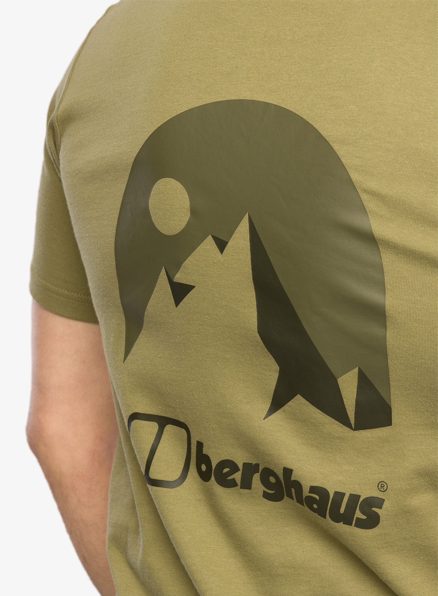 Tričko s potiskem Berghaus Mont Blanc MTN S/S Tee - am light green