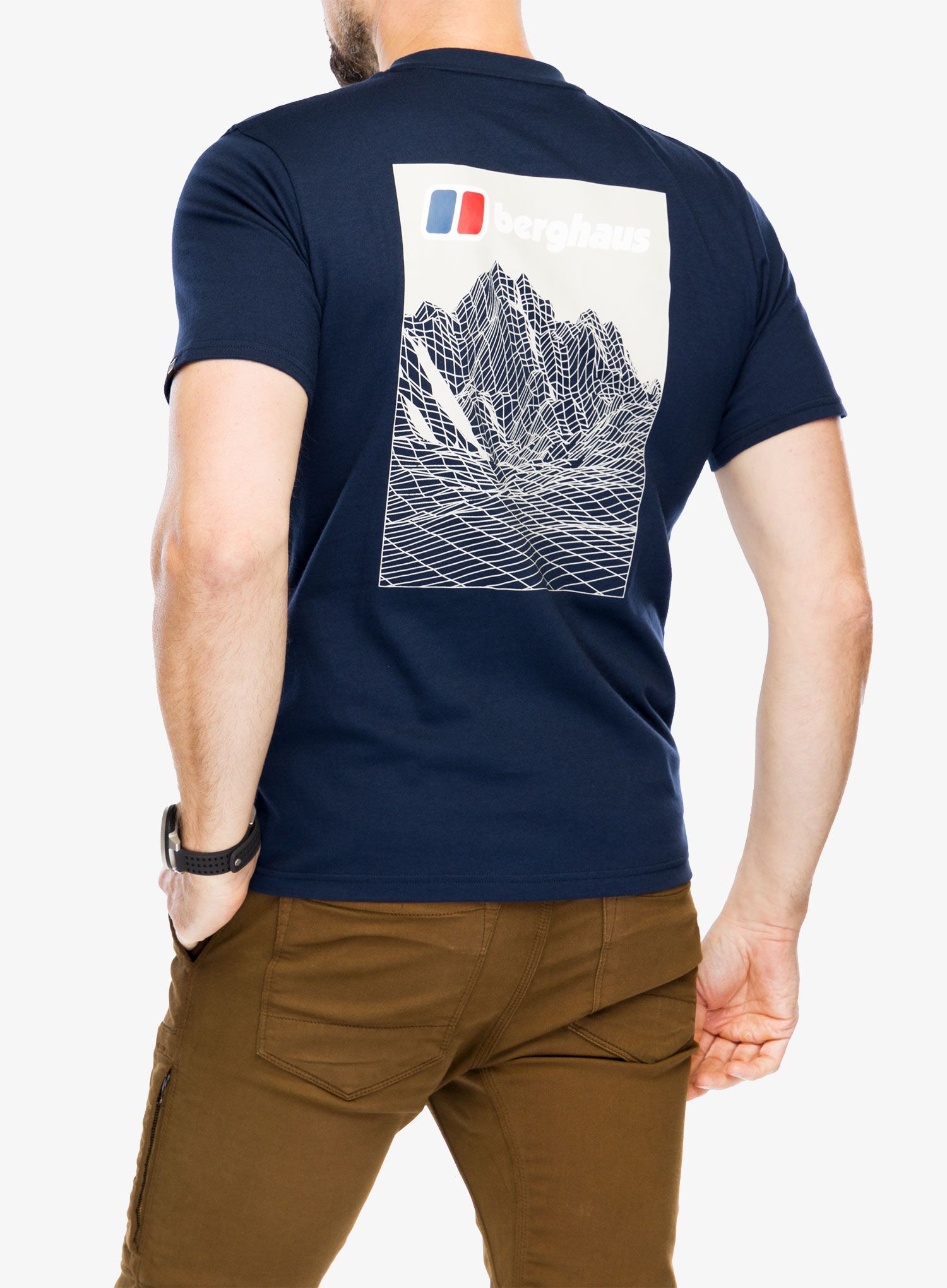 Tričko s potiskem Berghaus Mtn Lineation SS Tee - dusk