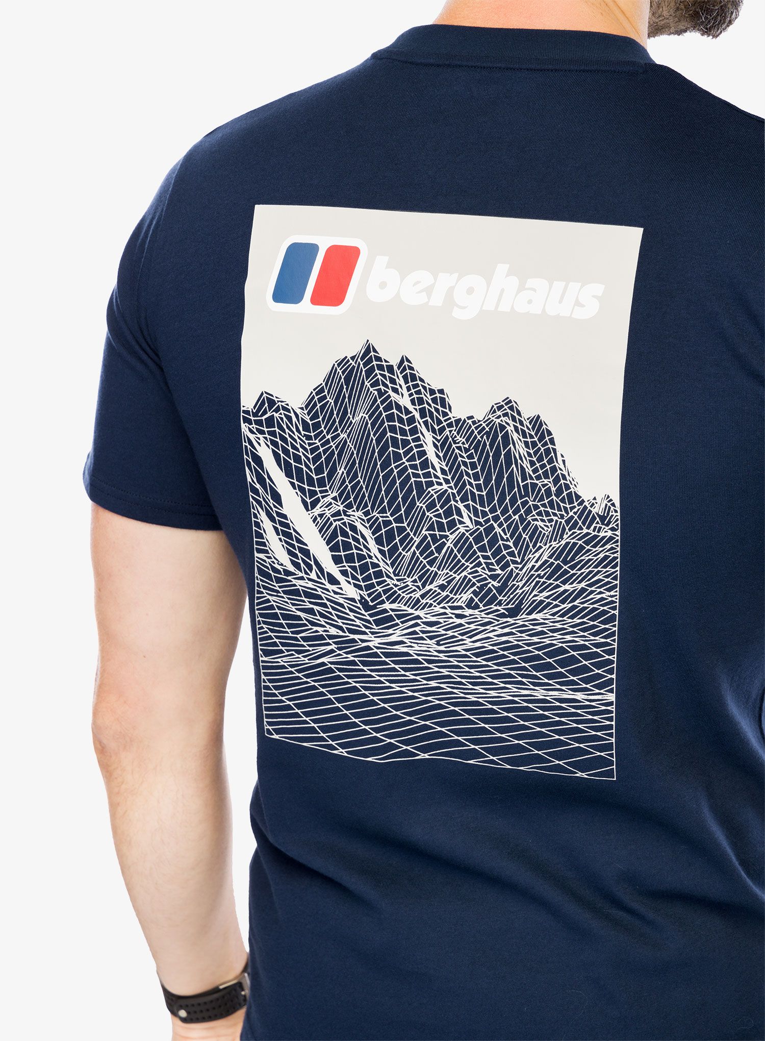 Tričko s potiskem Berghaus Mtn Lineation SS Tee - dusk