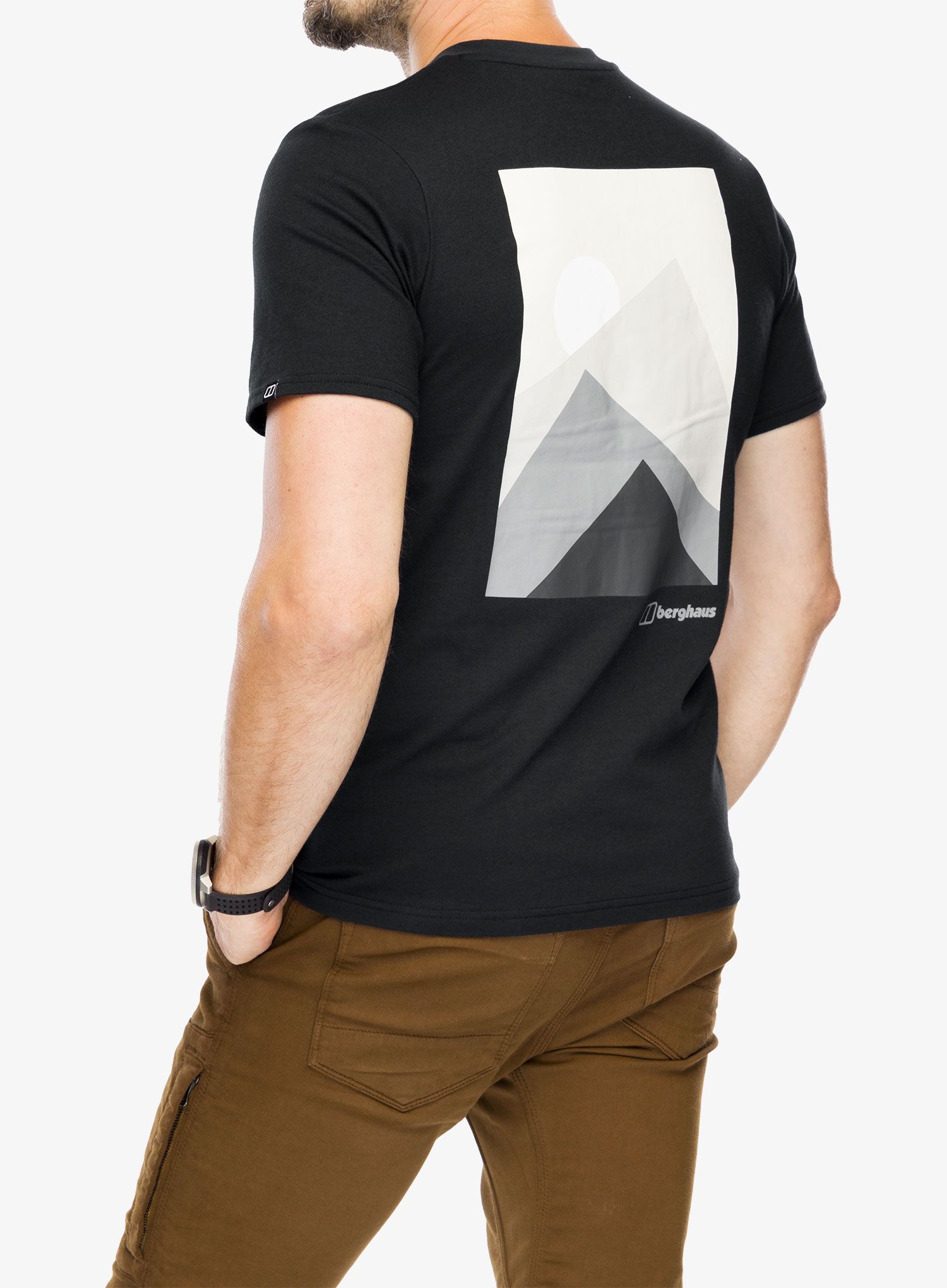 Bavlněné tričko Berghaus Mtn Silhouette SS Tee - black/black