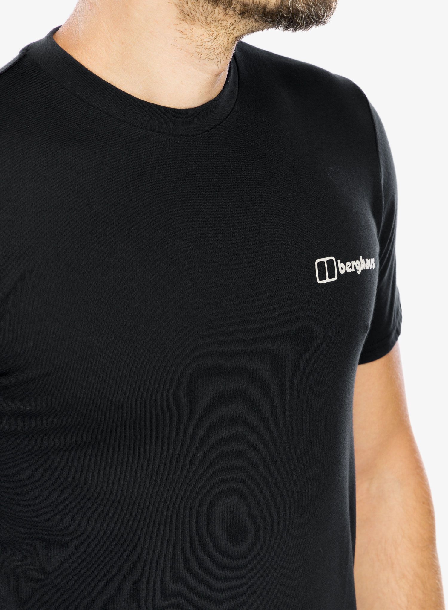 Bavlněné tričko Berghaus Mtn Silhouette SS Tee - black/black