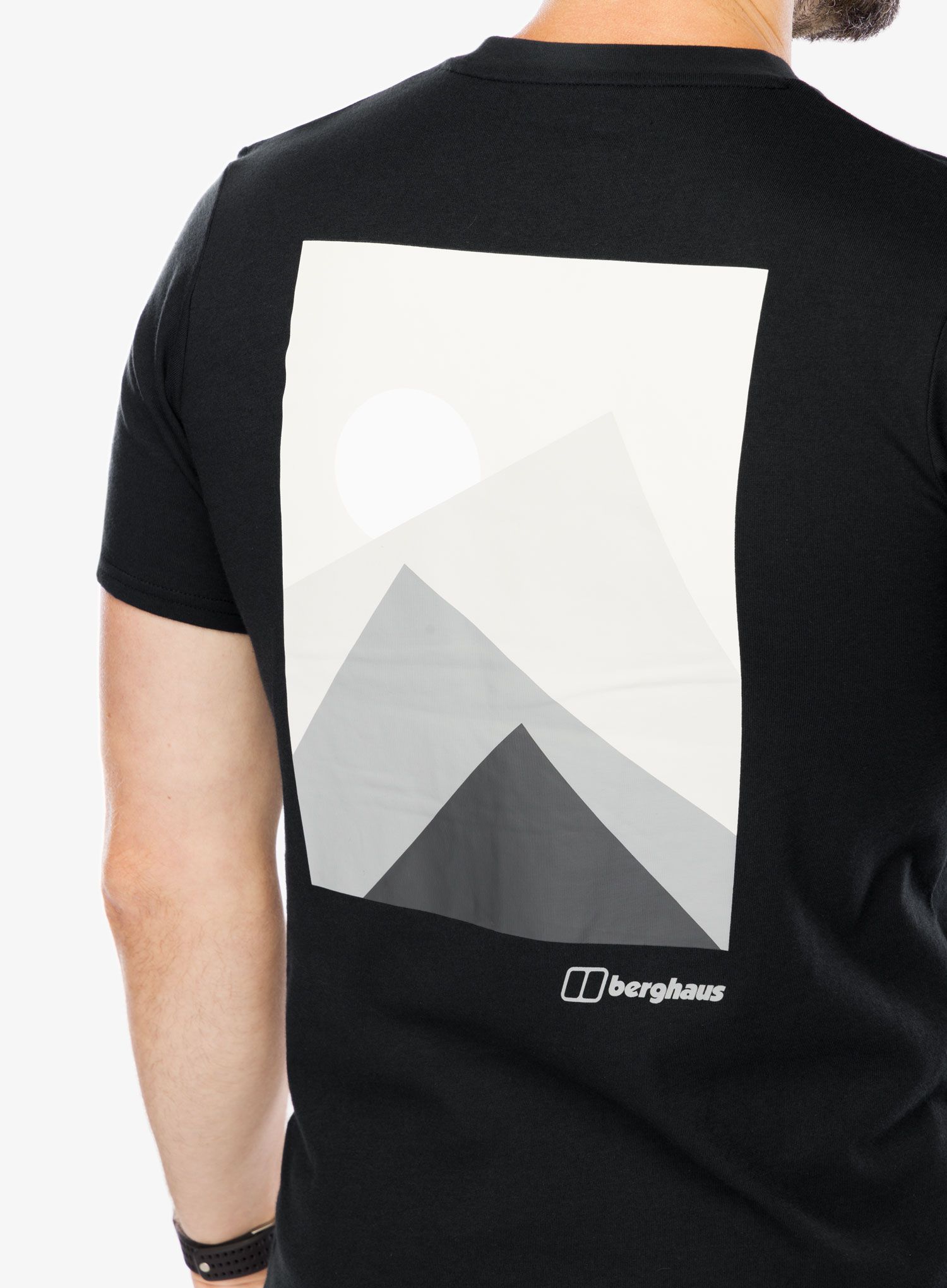 Bavlněné tričko Berghaus Mtn Silhouette SS Tee - black/black