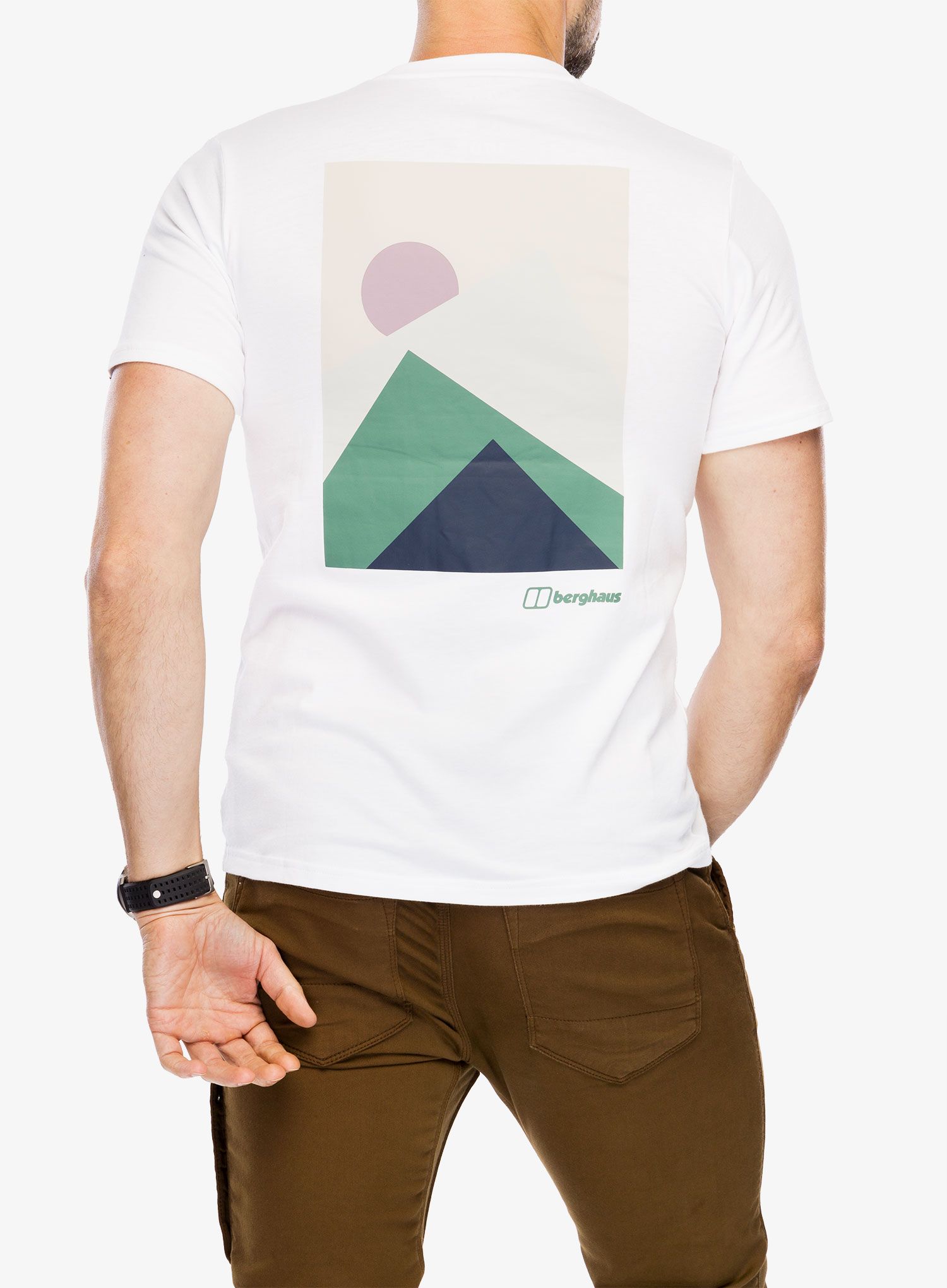 Tričko s potiskem Berghaus Mtn Silhouette SS Tee - pure white