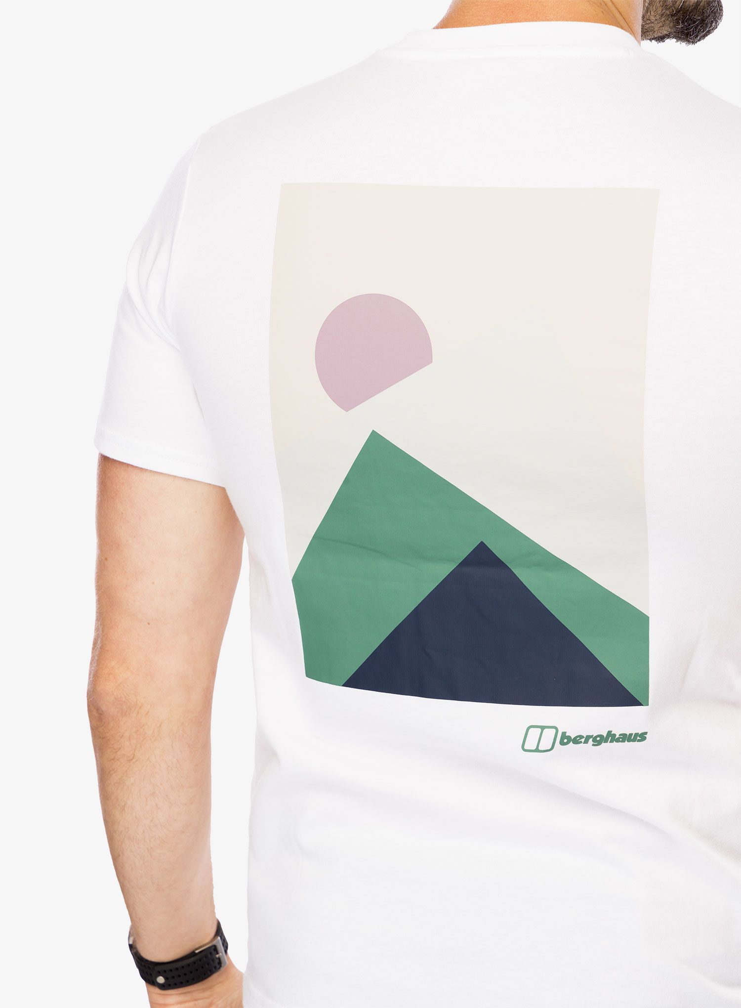 Tričko s potiskem Berghaus Mtn Silhouette SS Tee - pure white