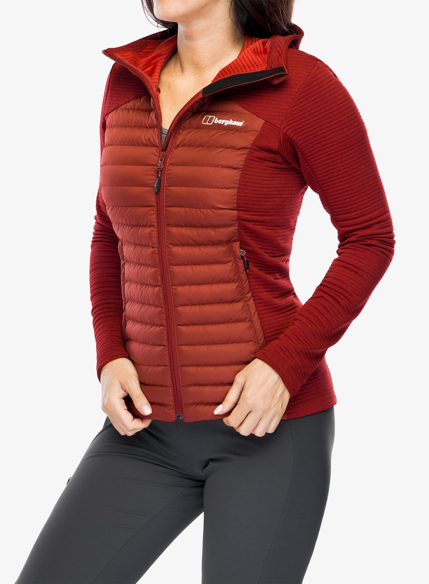 Dámská hybridní bunda Berghaus Nula Hybrid Jacket - syrah