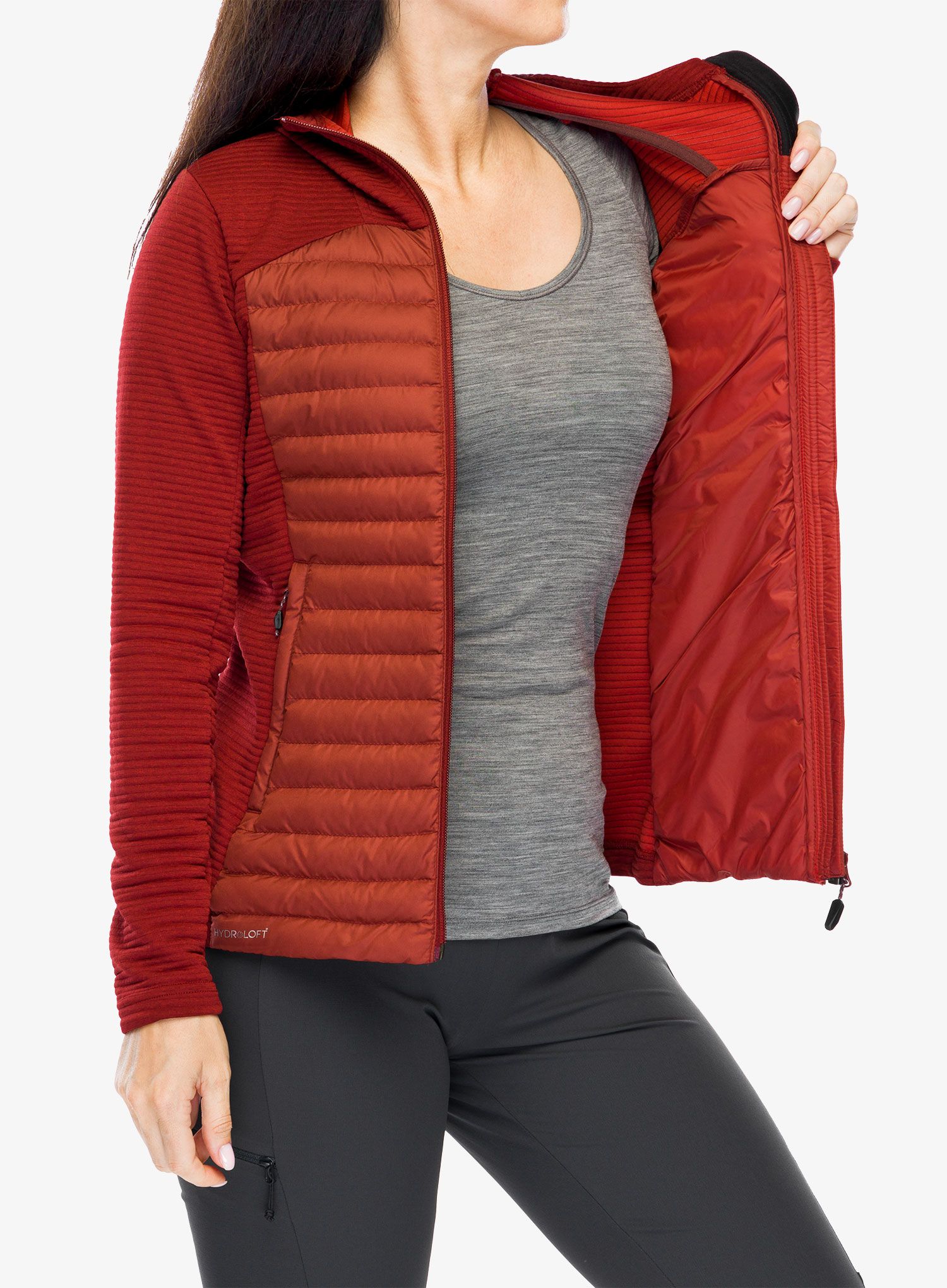 Dámská hybridní bunda Berghaus Nula Hybrid Jacket - syrah