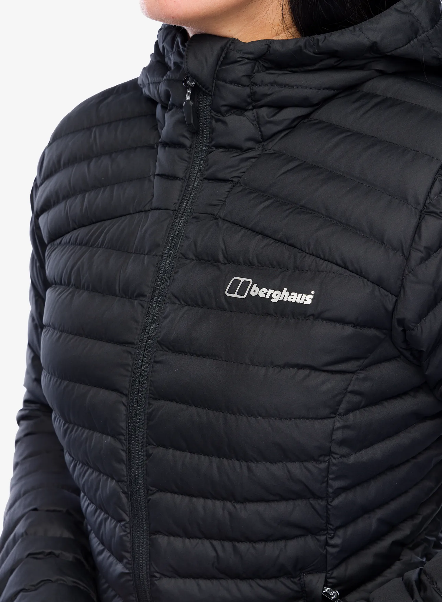 Dámský kabát Berghaus Nula Micro Long Jacket - black/black