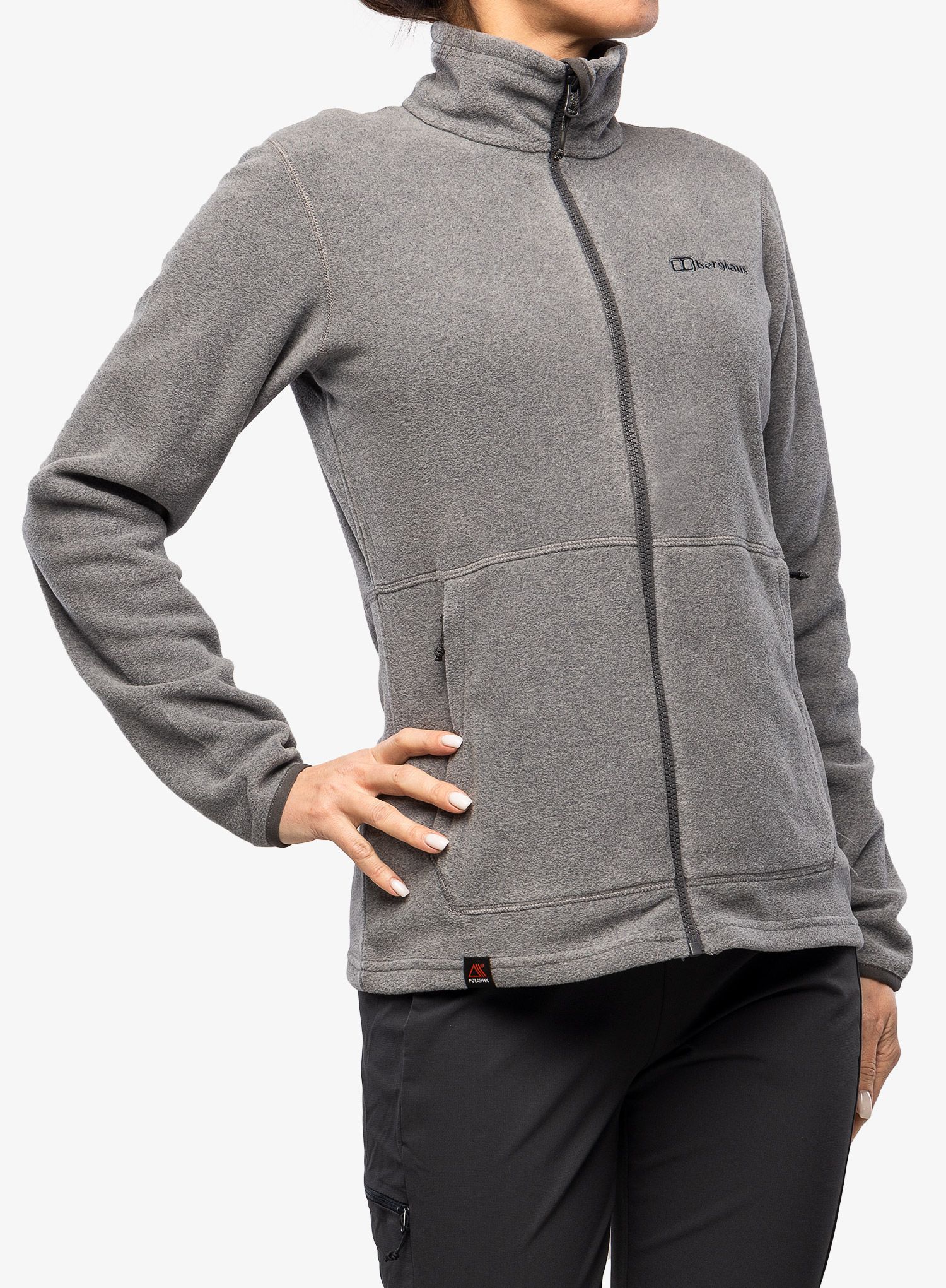Fleece mikina dámská Berghaus Prism 2.0 Micro Fl Jkt  - harbour mist/grey pinstripe