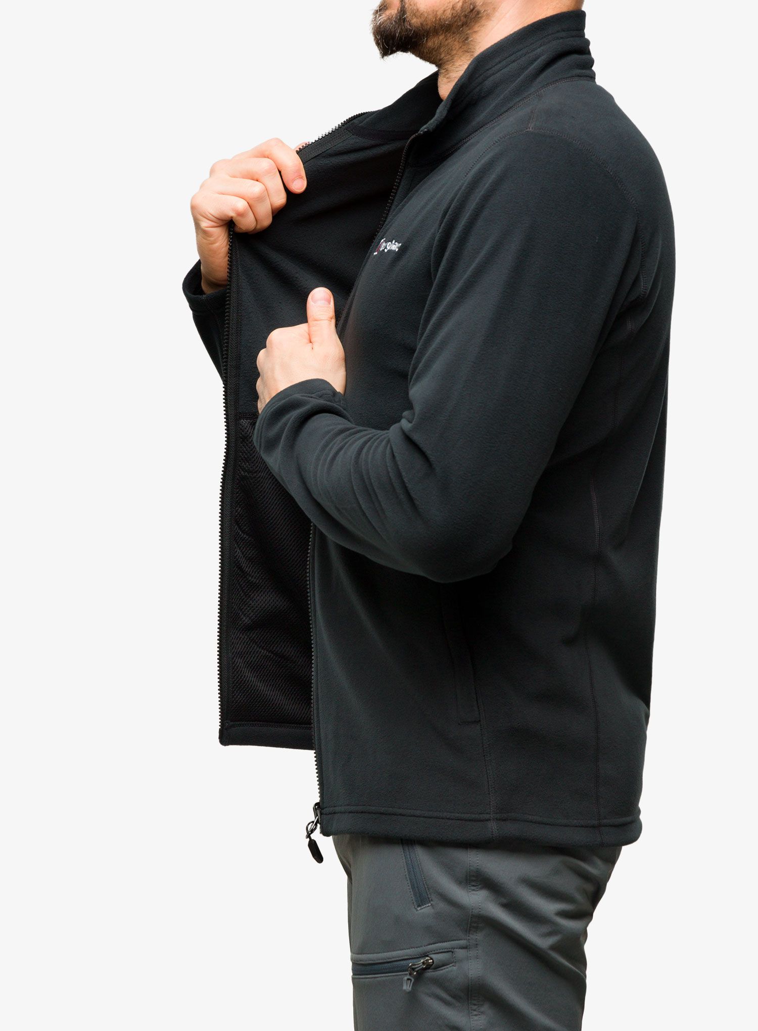 Fleecová mikina Berghaus Prism Micro PT InterActive - black/black