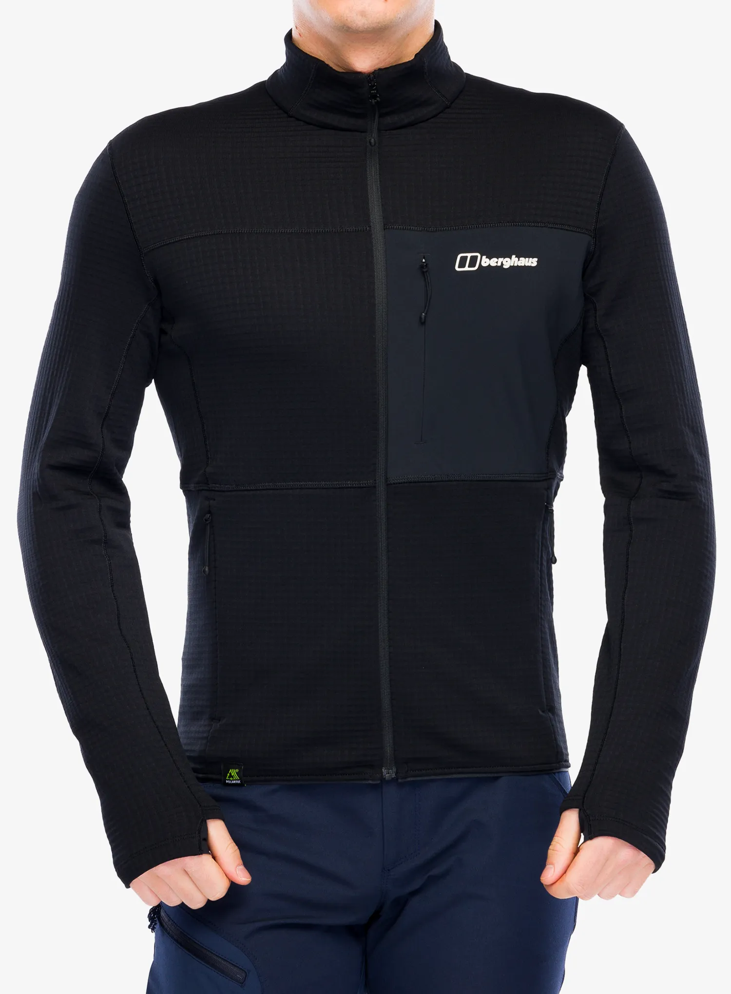 Fleece mikina Berghaus Ridge-Hiker Jacket - black/black