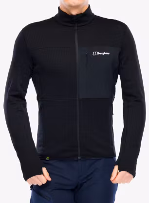 Fleece mikina Berghaus Ridge-Hiker Jacket - black/black