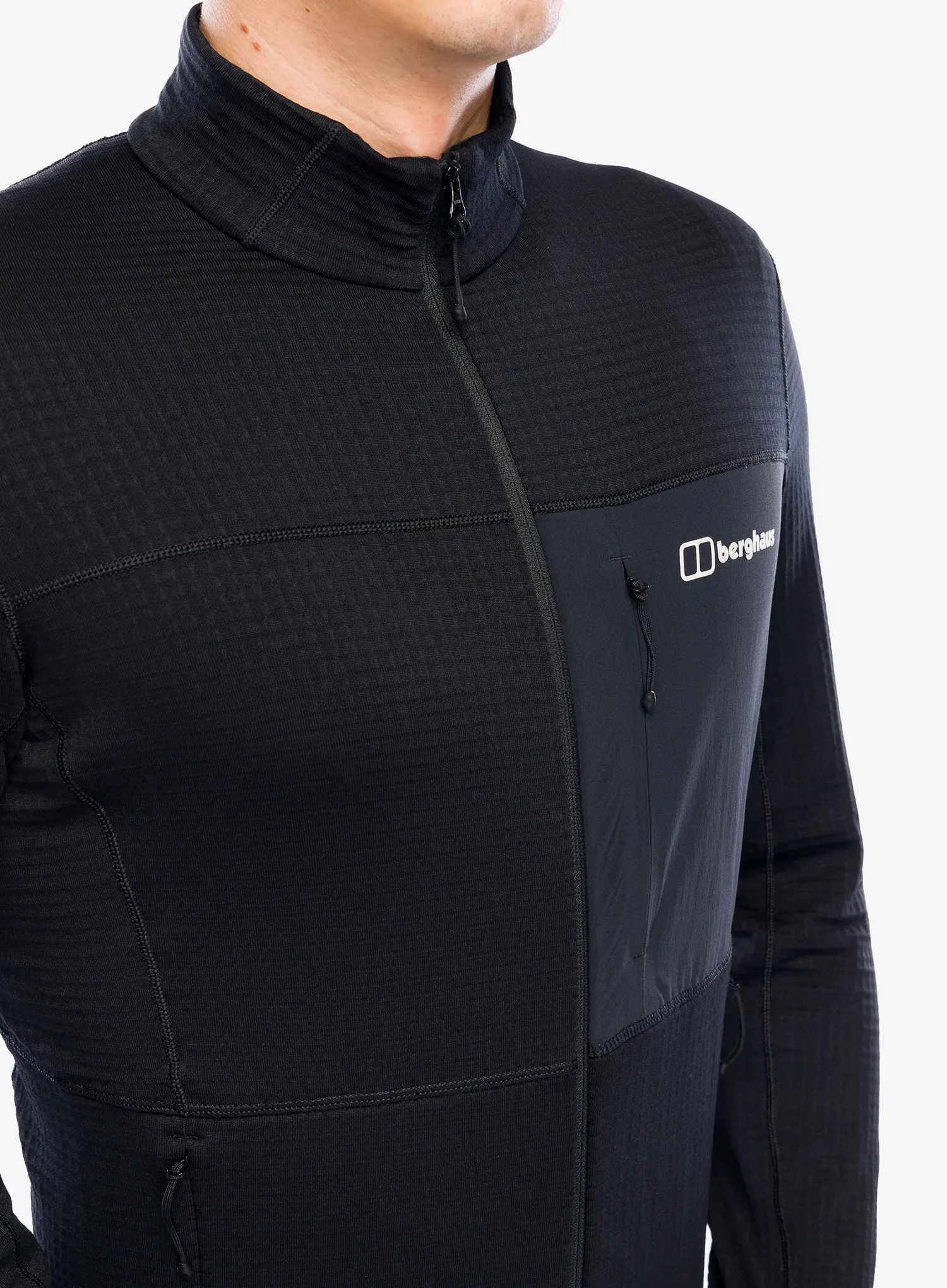 Fleece mikina Berghaus Ridge-Hiker Jacket - black/black