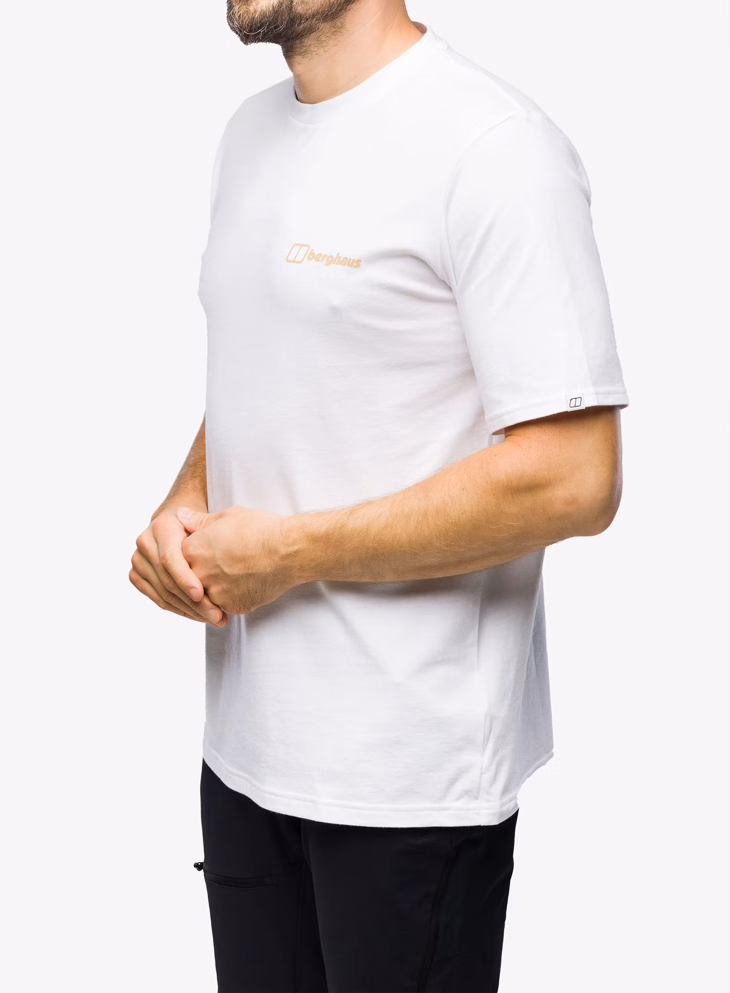Pánské tričko Berghaus Seek Wonder Silhouette SS Tee - pure white