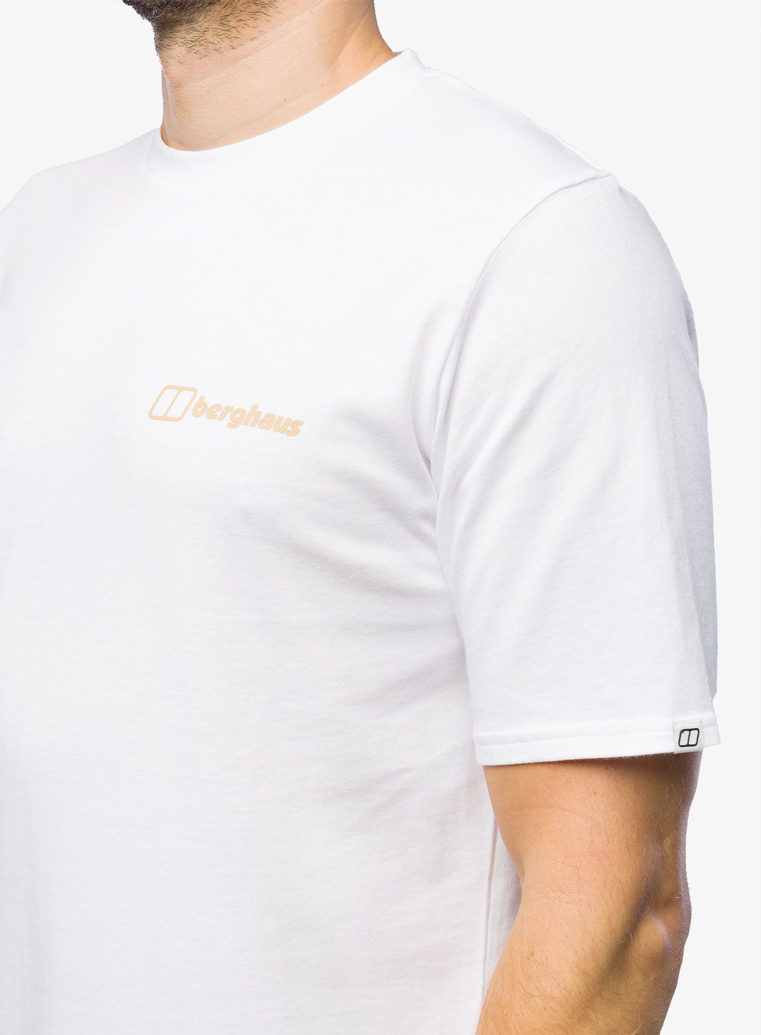 Pánské tričko Berghaus Seek Wonder Silhouette SS Tee - pure white