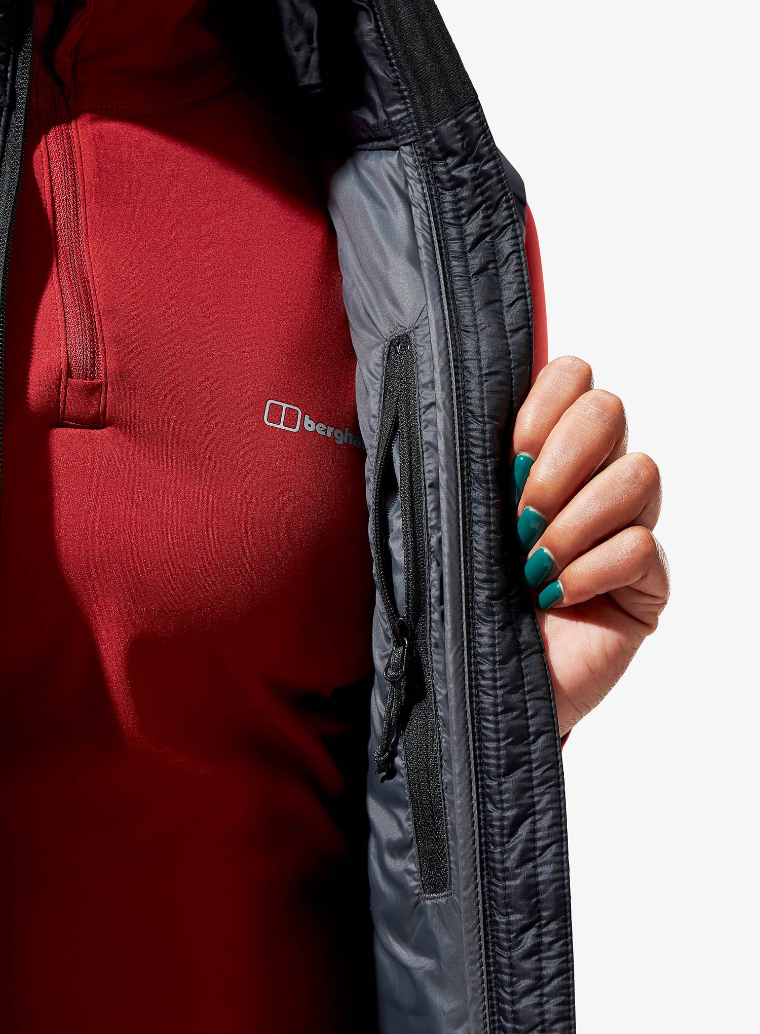 Péřová vesta dámská Berghaus Tephra Stretch Reflect 2.0 Vest - black