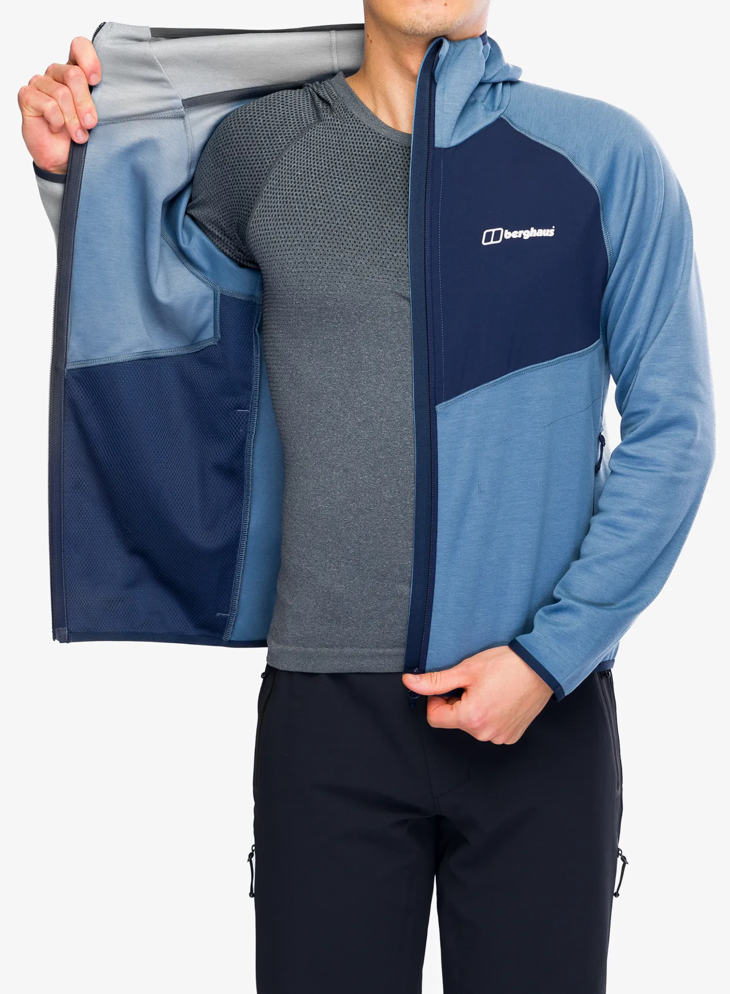 Mikina s kapucí Berghaus Trawden Jacket - trooper/dusk