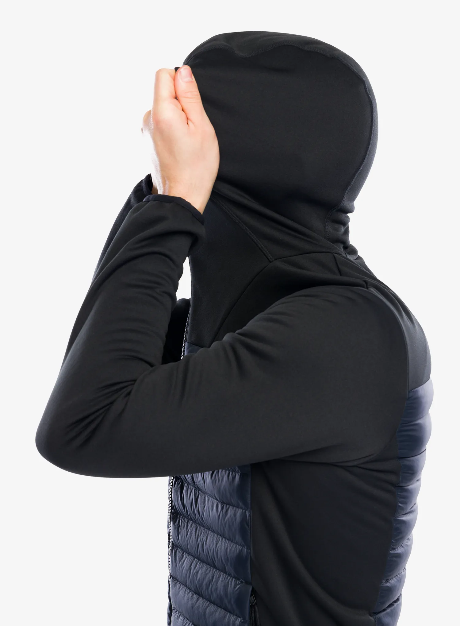 Hybridní bunda Berghaus Vaskye Hooded Hybrid Jacket - black/black