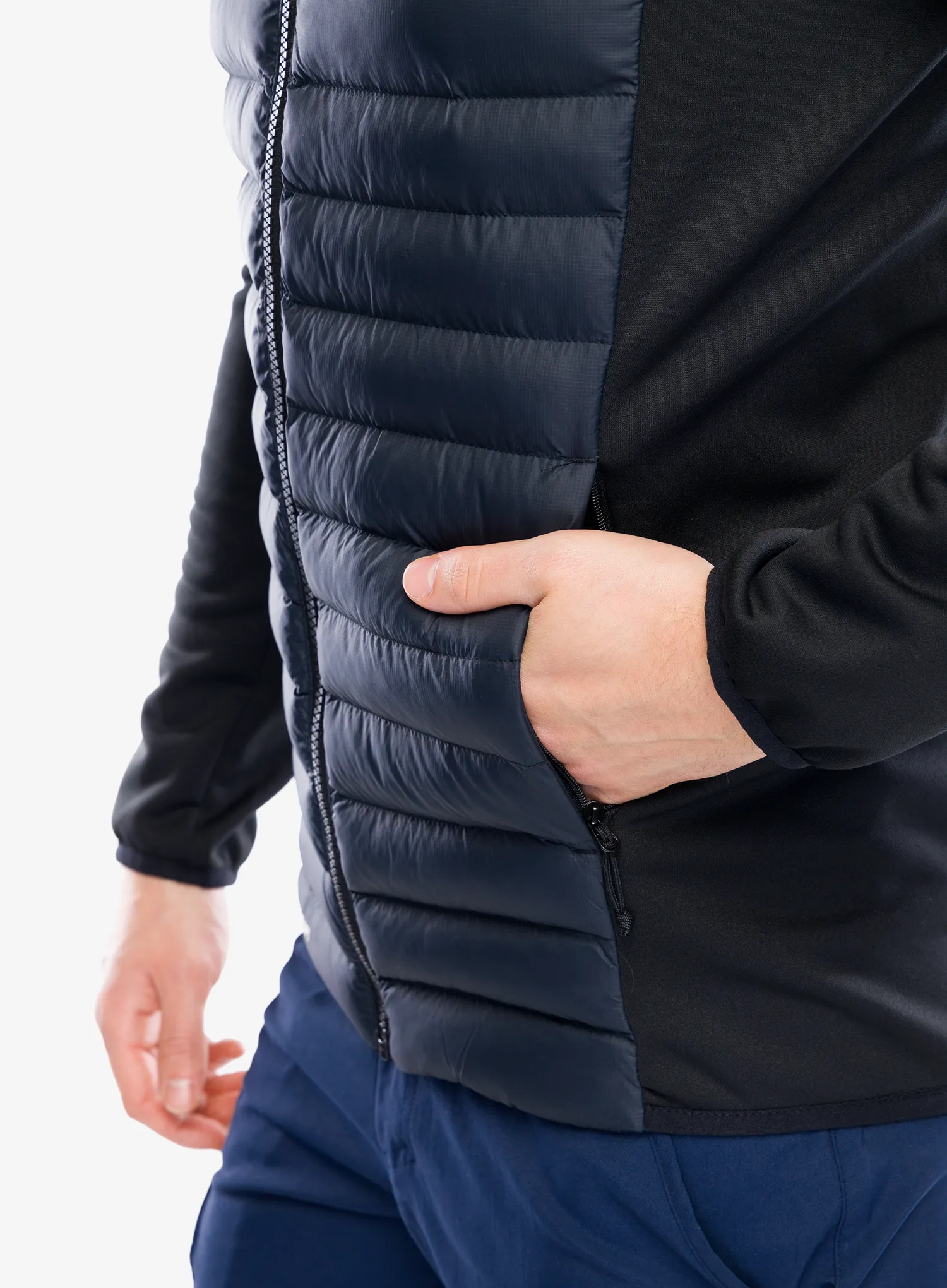Hybridní bunda Berghaus Vaskye Hooded Hybrid Jacket - black/black
