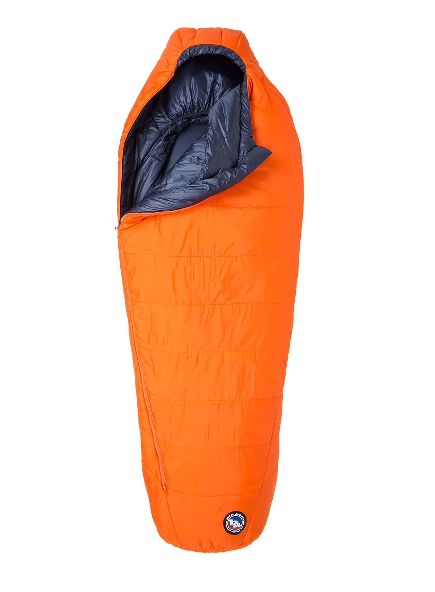Spacák Big Agnes Lost Dog 15 (198 cm) Long Left - orange/navy