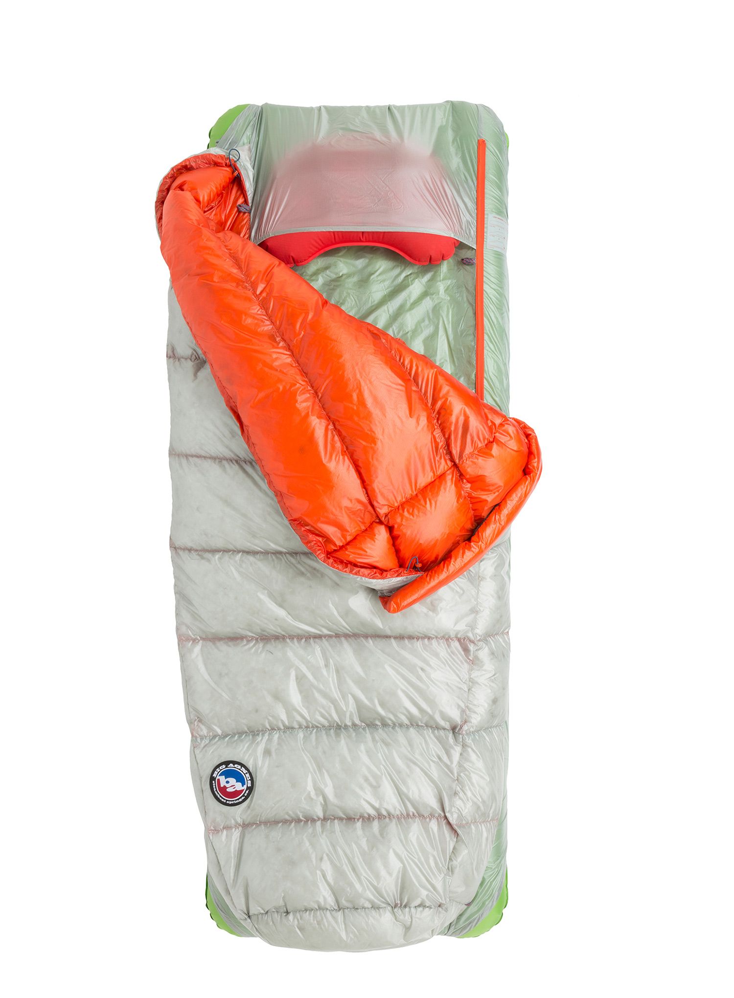 Spací pytel Big Agnes Lost Ranger Ul 3N1 15 (183 cm) Regular Left - gray/orange