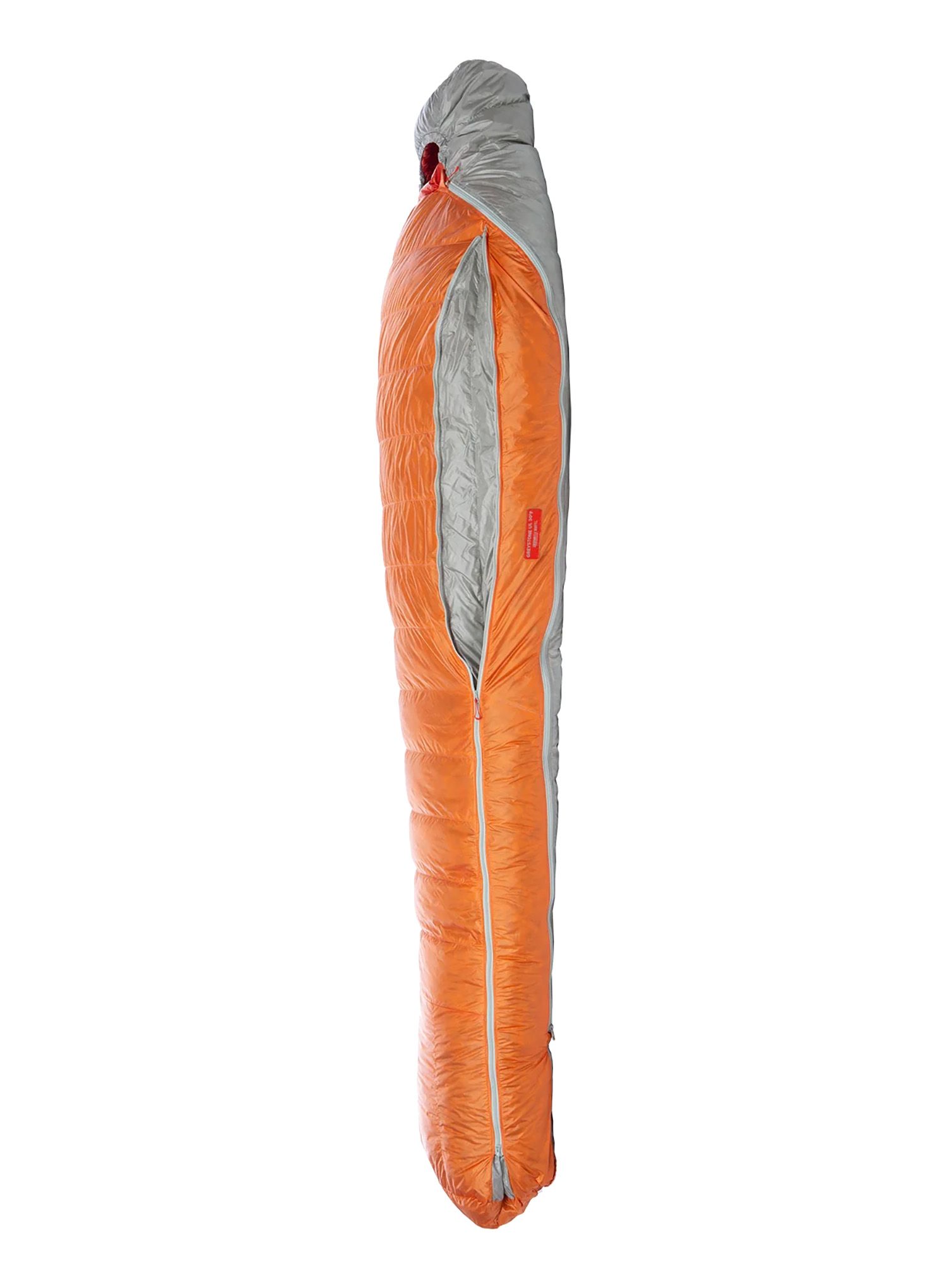 Perovy spacák Big Agnes Torchlight Ul 30 (198 cm) Long Left - orange/gray