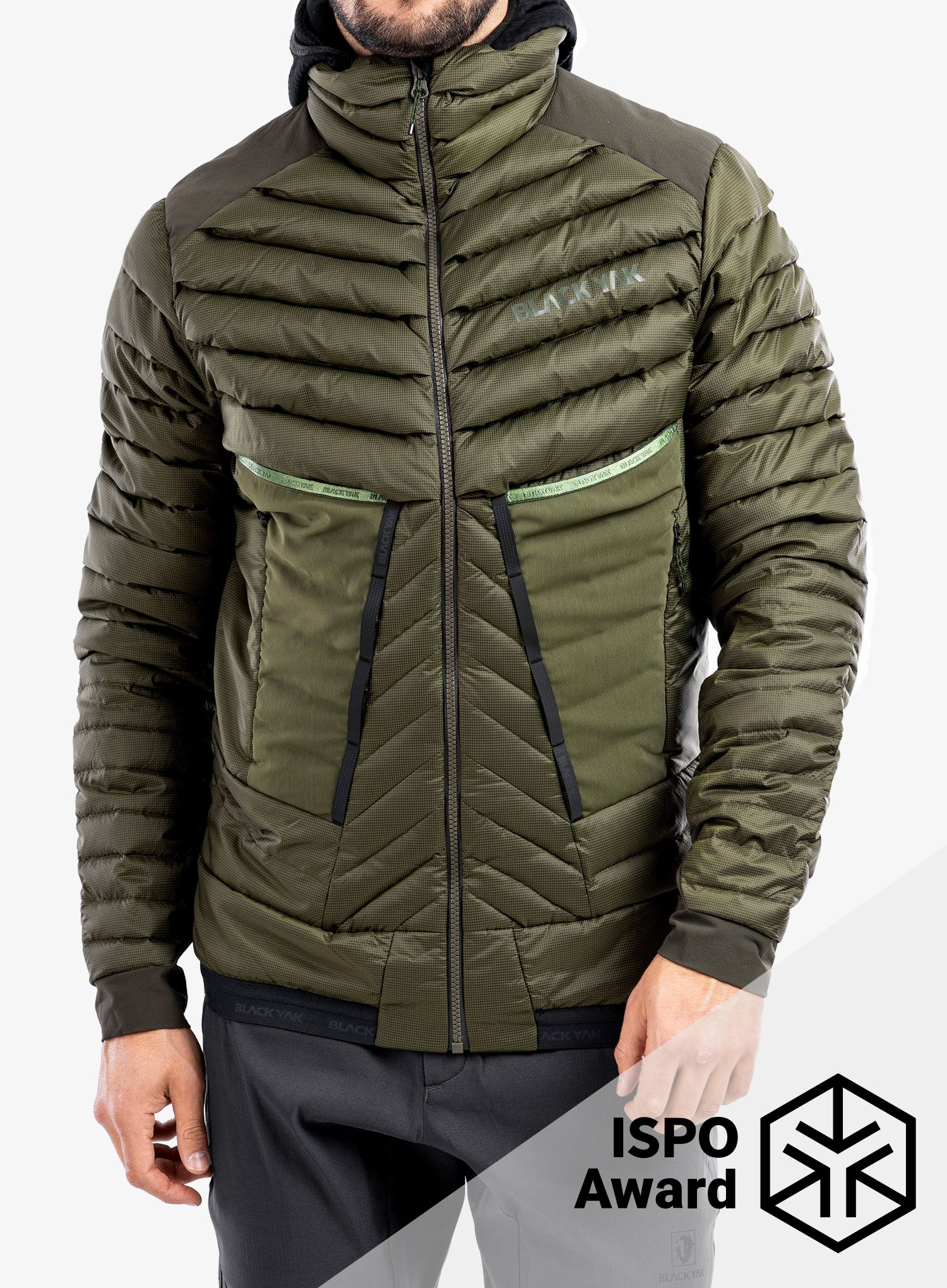 Bunda izolovaná BlackYak Bakosi - rifle green
