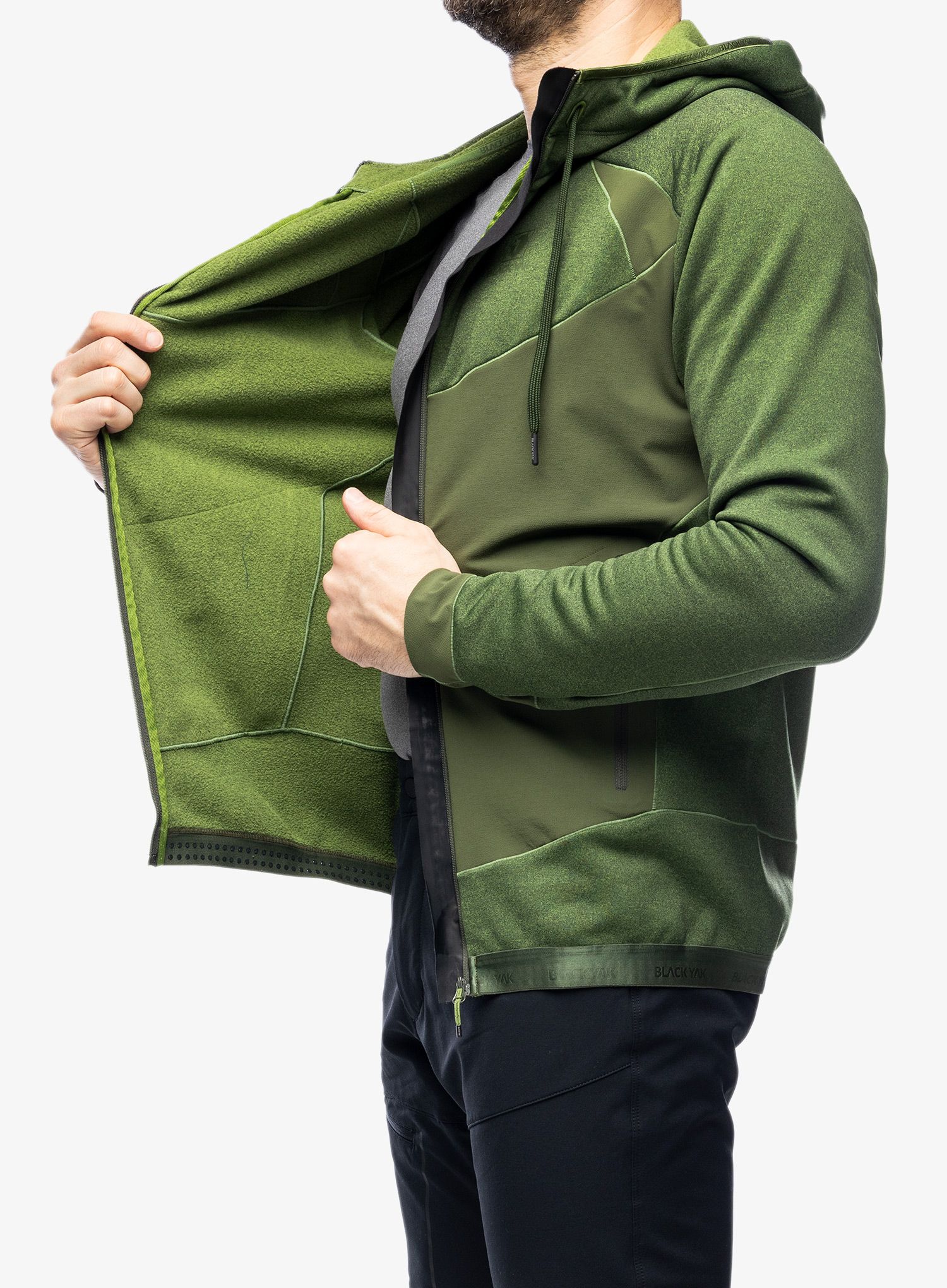 Mikina s kapucí BlackYak Betizu Hoody - twist of lime