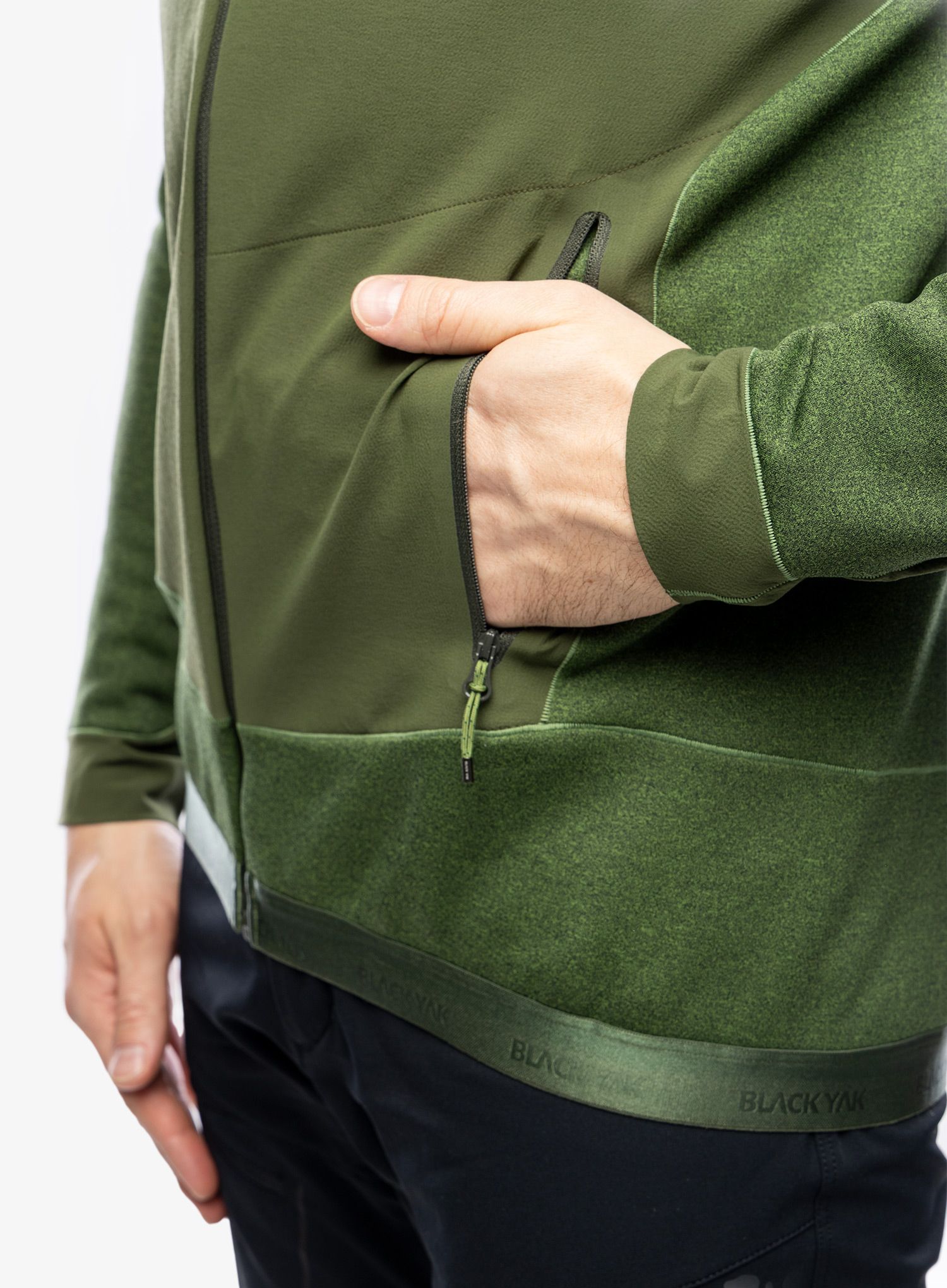 Mikina s kapucí BlackYak Betizu Hoody - twist of lime