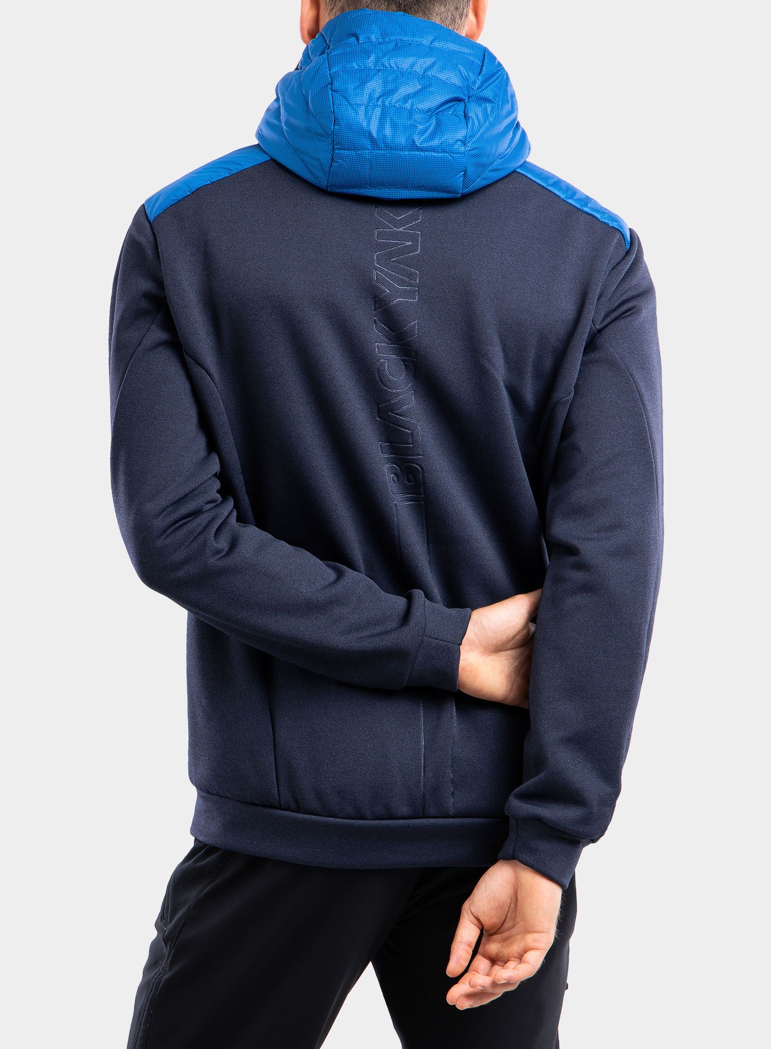 Hybridní bunda BlackYak Burlina Hoody - snorkel blue