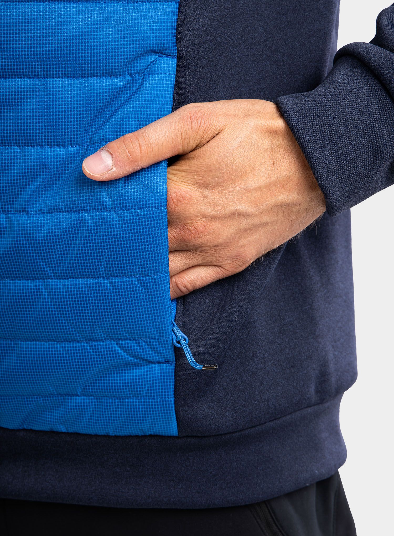 Hybridní bunda BlackYak Burlina Hoody - snorkel blue