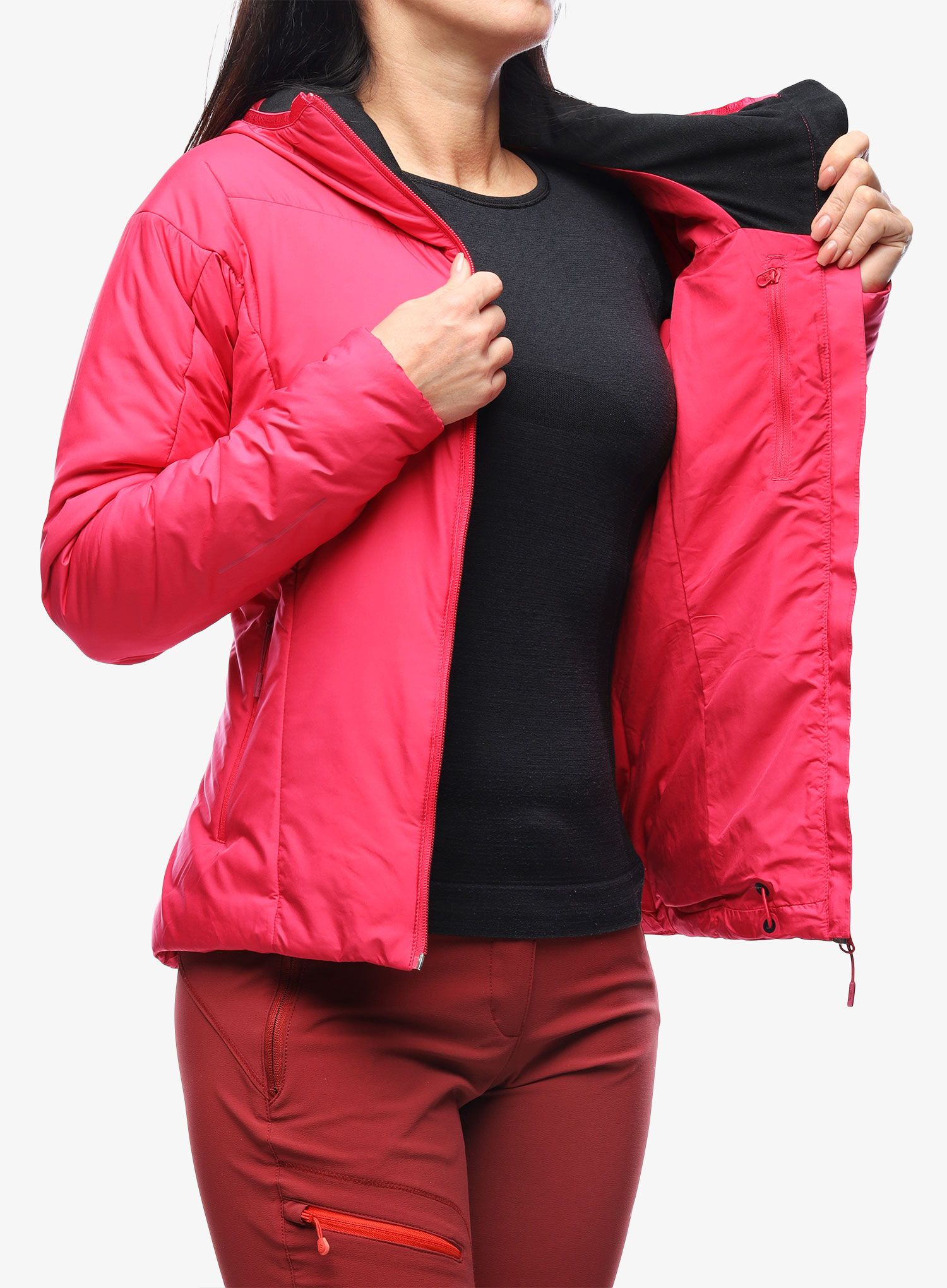 Dámská izolovaná bunda BlackYak Calvana Hoody - love potion