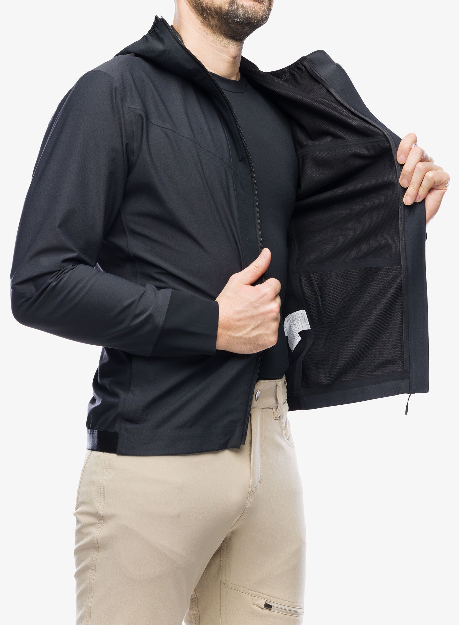 Softshellová bunda BlackYak Dangi Hoody - black beauty