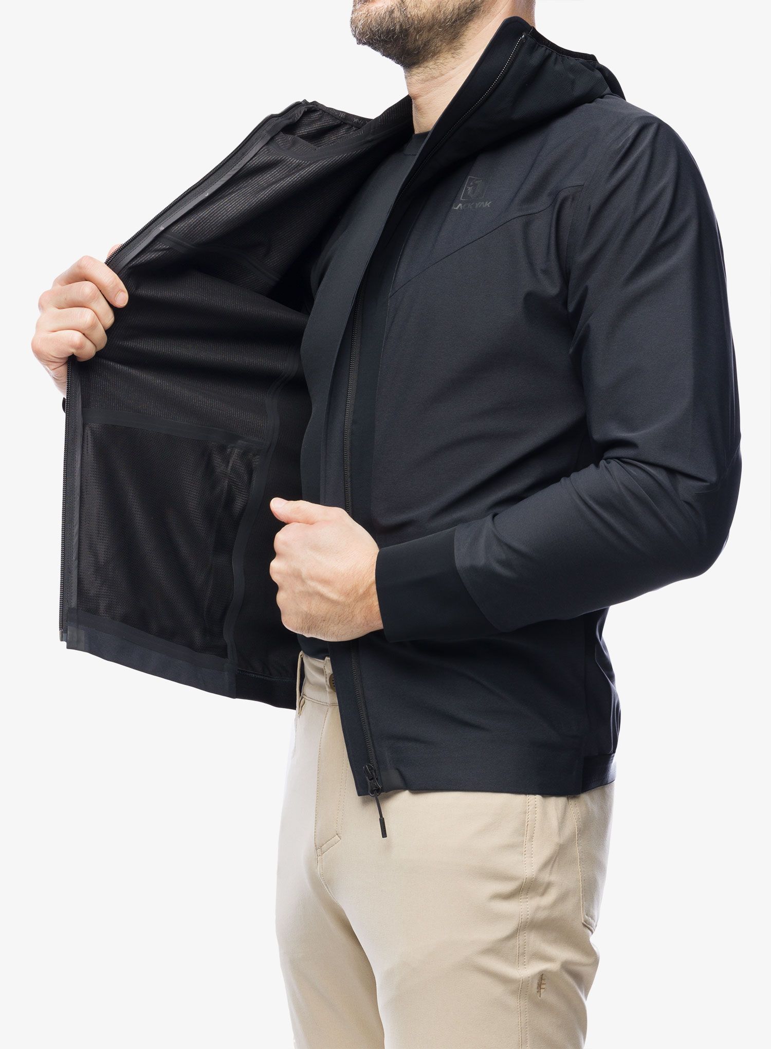 Softshellová bunda BlackYak Dangi Hoody - black beauty