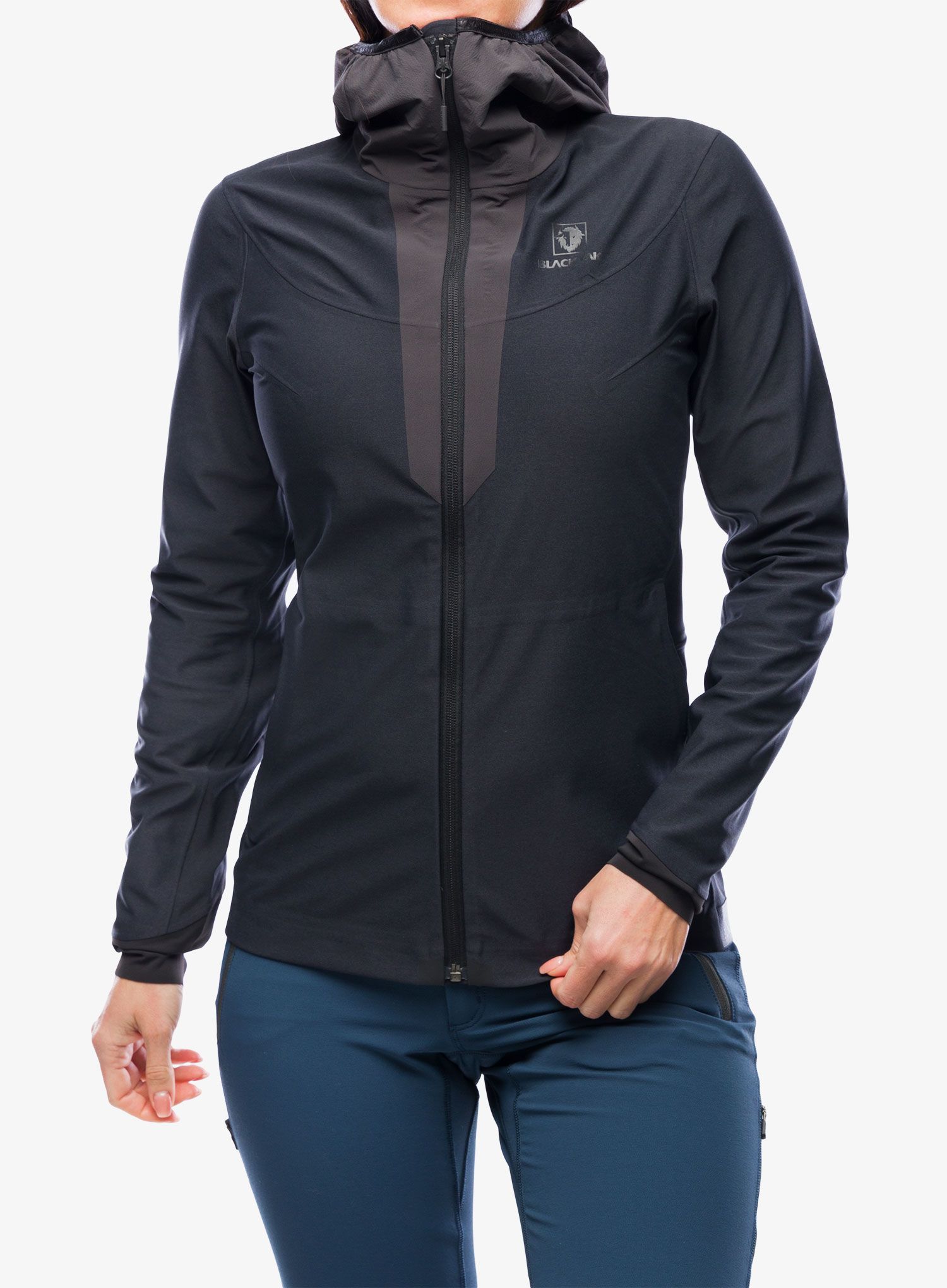Softshellová bunda dámská BlackYak Dangi Hoody - phantom