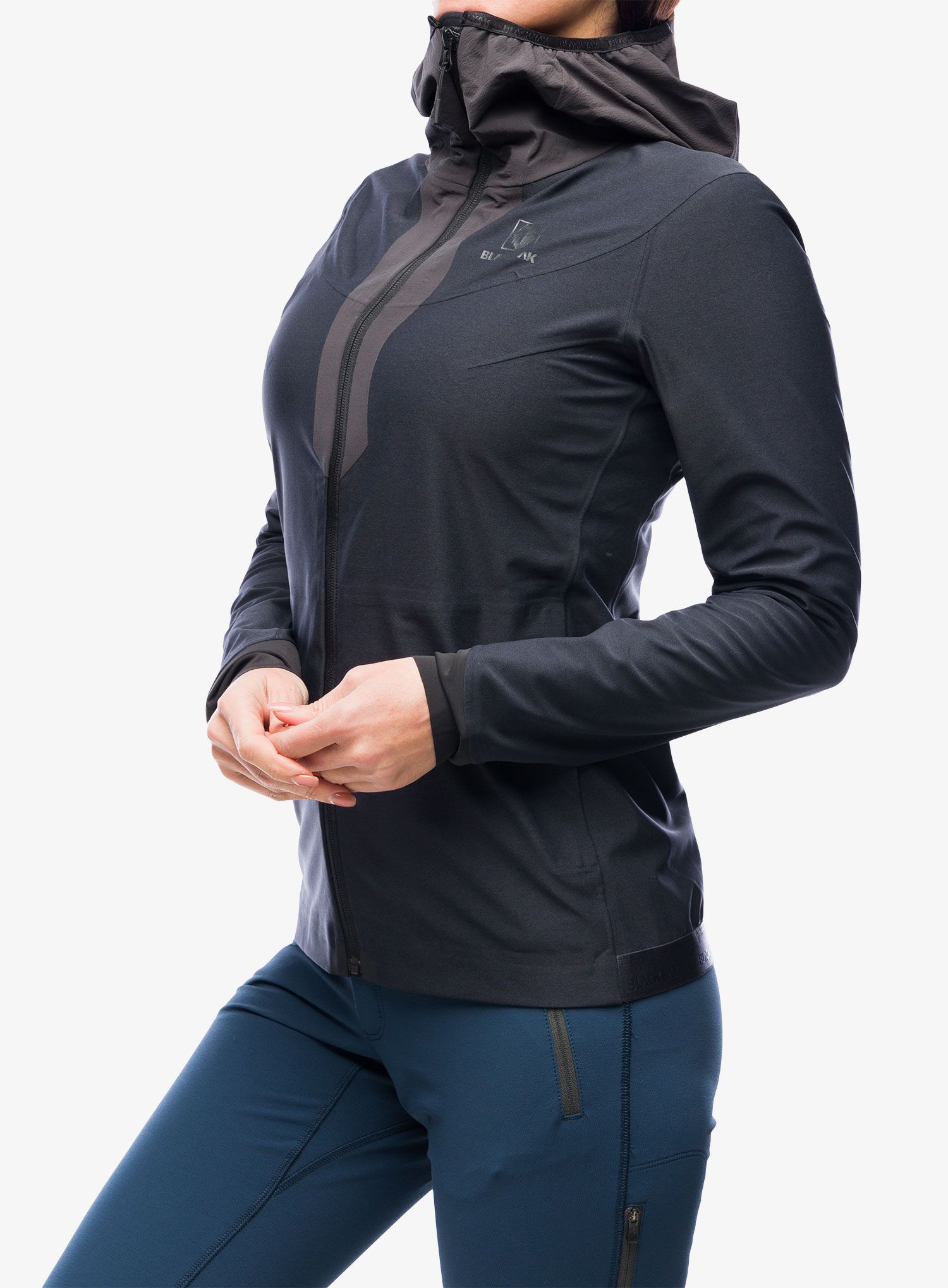 Softshellová bunda dámská BlackYak Dangi Hoody - phantom