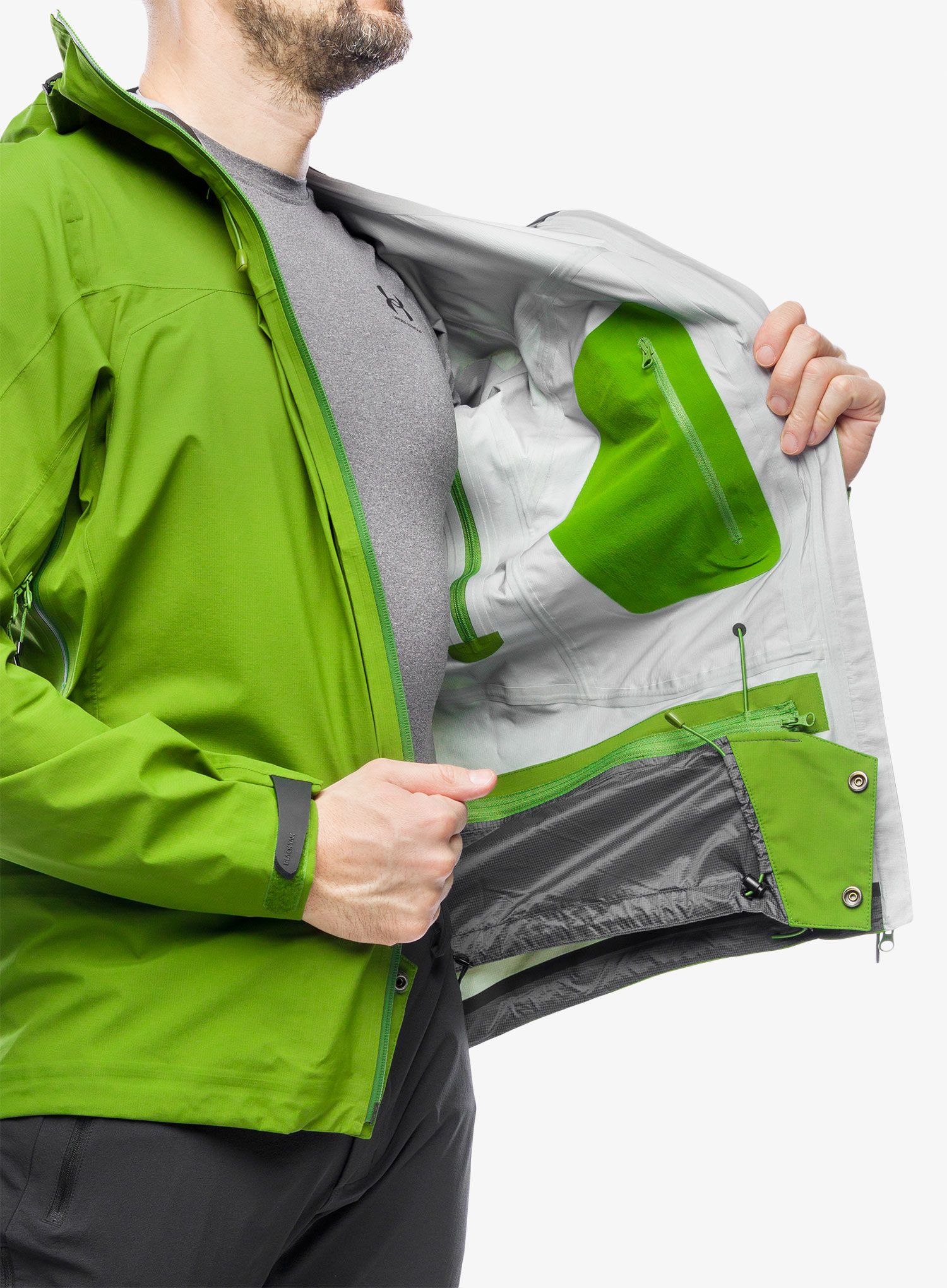 Softshellová bunda BlackYak Hariana Jacket - twist of lime