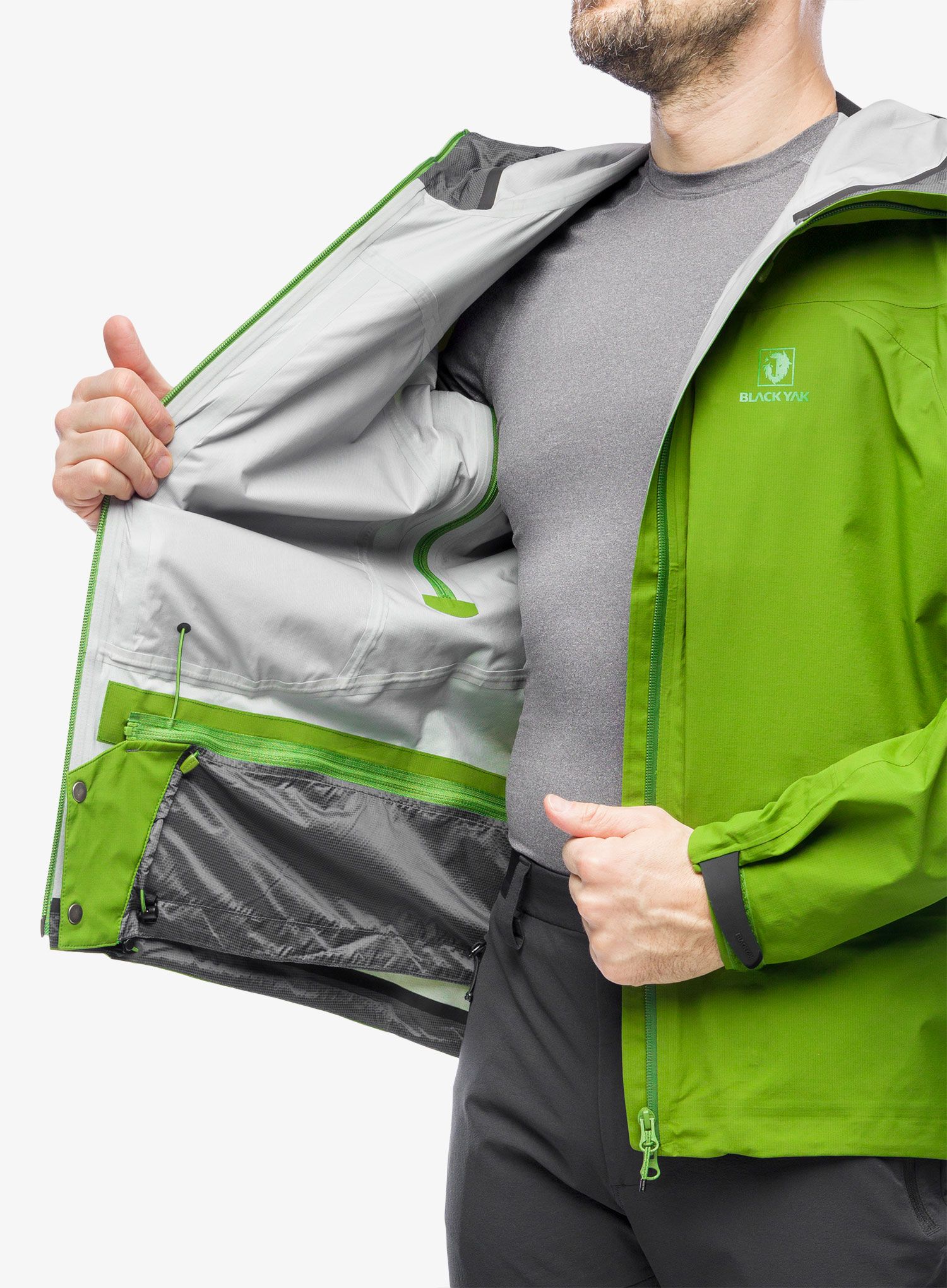Softshellová bunda BlackYak Hariana Jacket - twist of lime