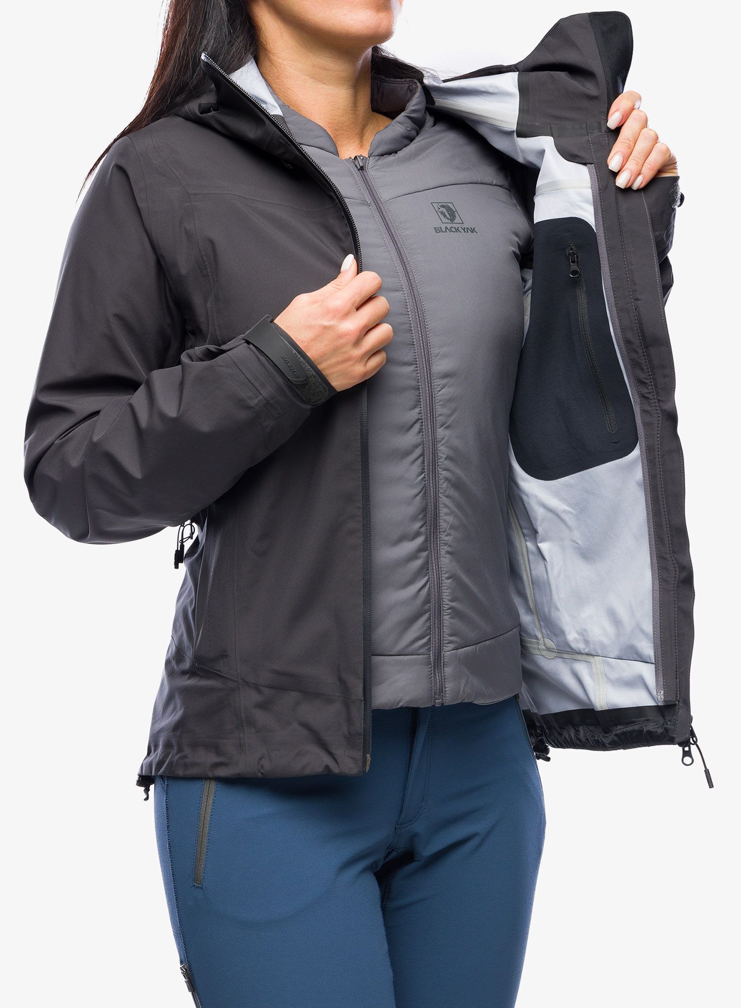 Bunda GORE-TEX Infinium dámská BlackYak Kostroma Jacket - phantom