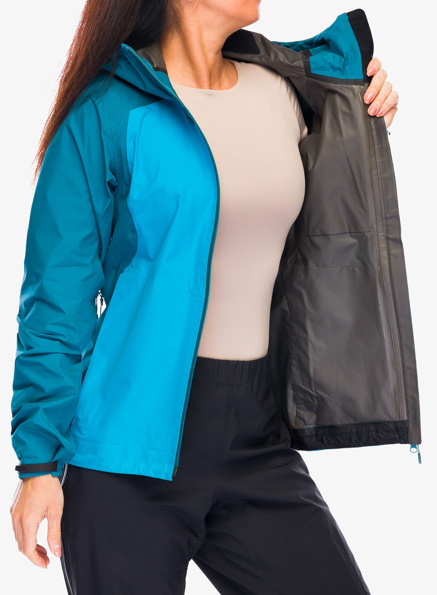 Dámská nepromokavá bunda BlackYak Zebu Jacket - caribbean sea
