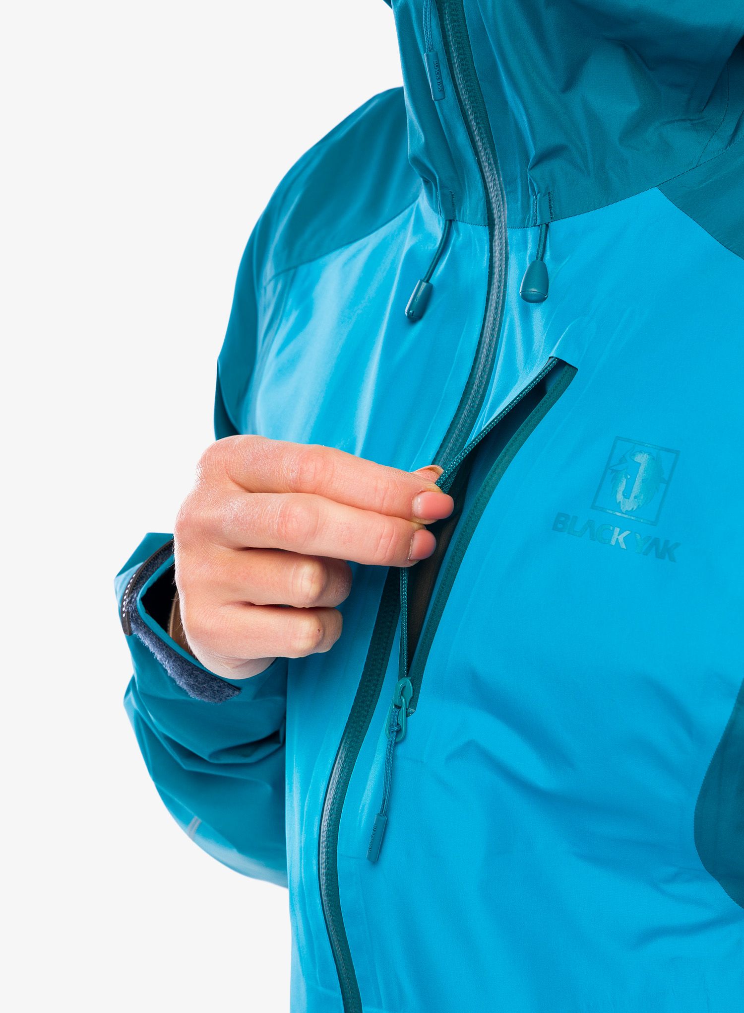 Dámská nepromokavá bunda BlackYak Zebu Jacket - caribbean sea